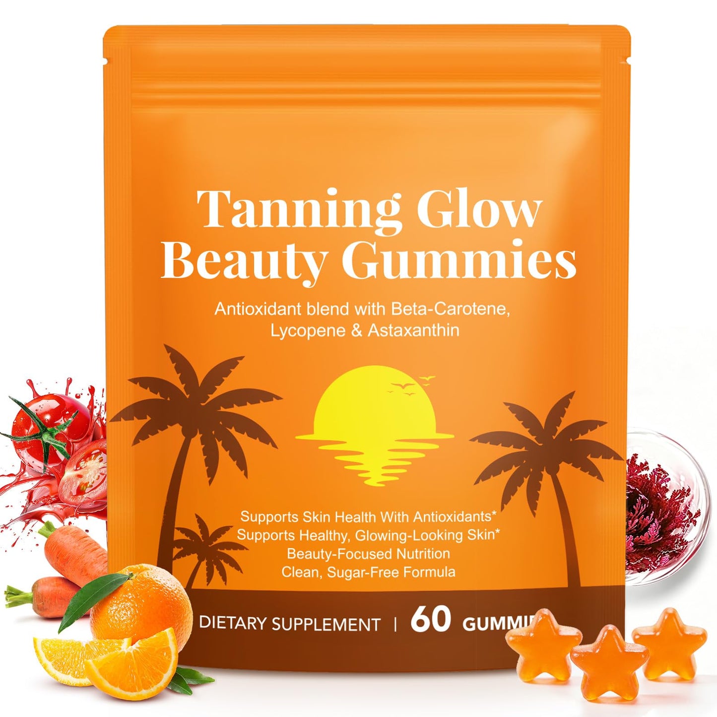 Meifenla Astaxanthin Tanning Supplements Gummy 60 Count