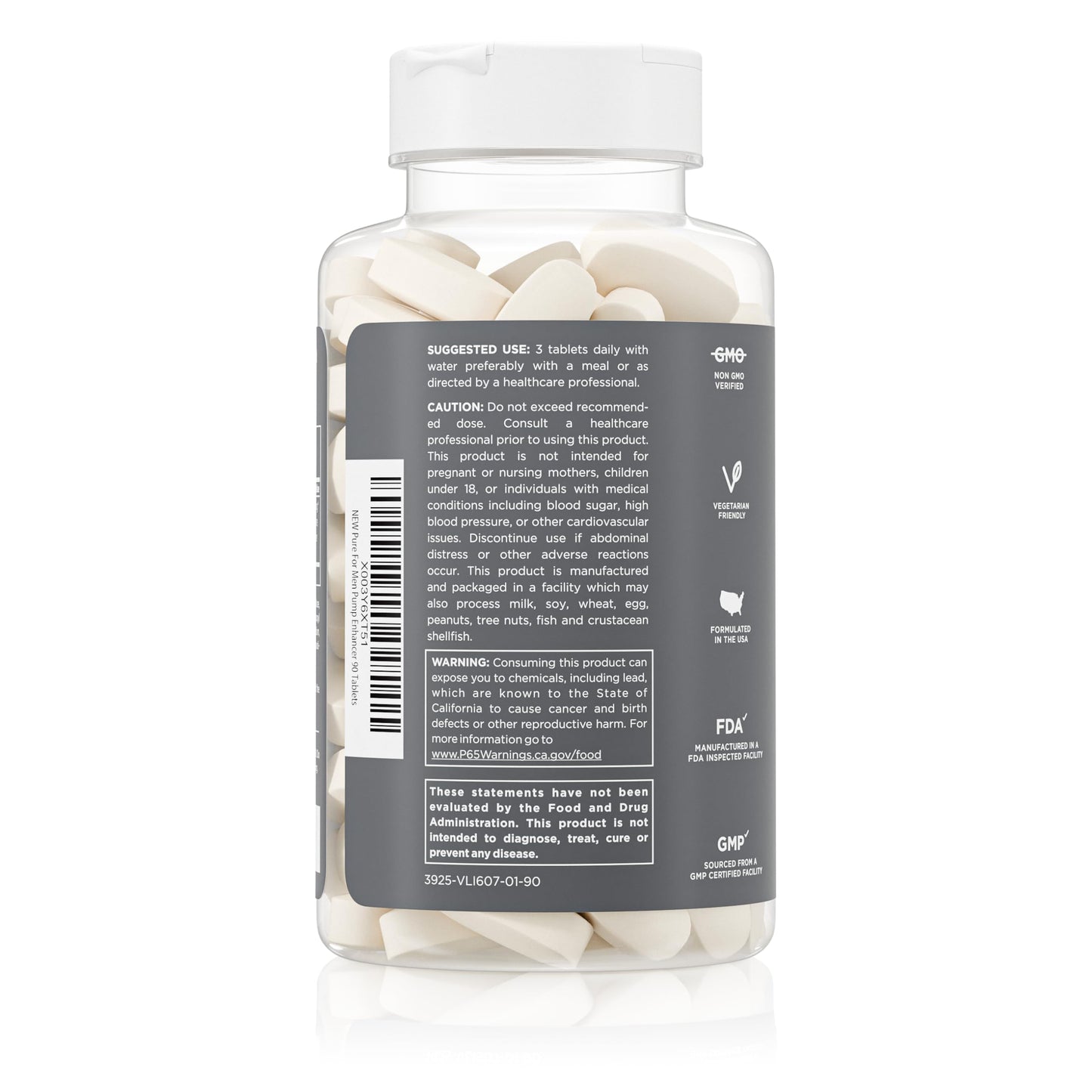 Pure for Men Pump Enhancer Capsules, 90 Count