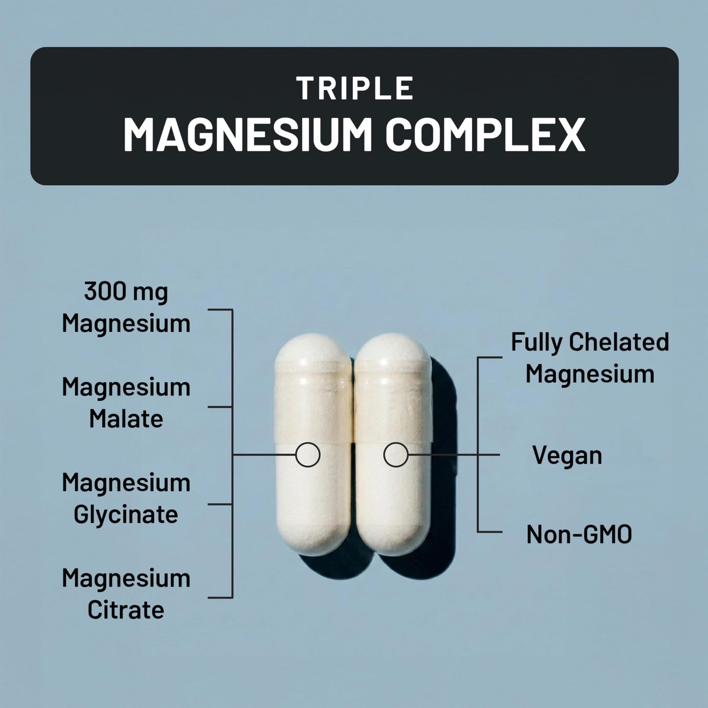 NatureWise Triple Magnesium Complex Capsules 90 Count
