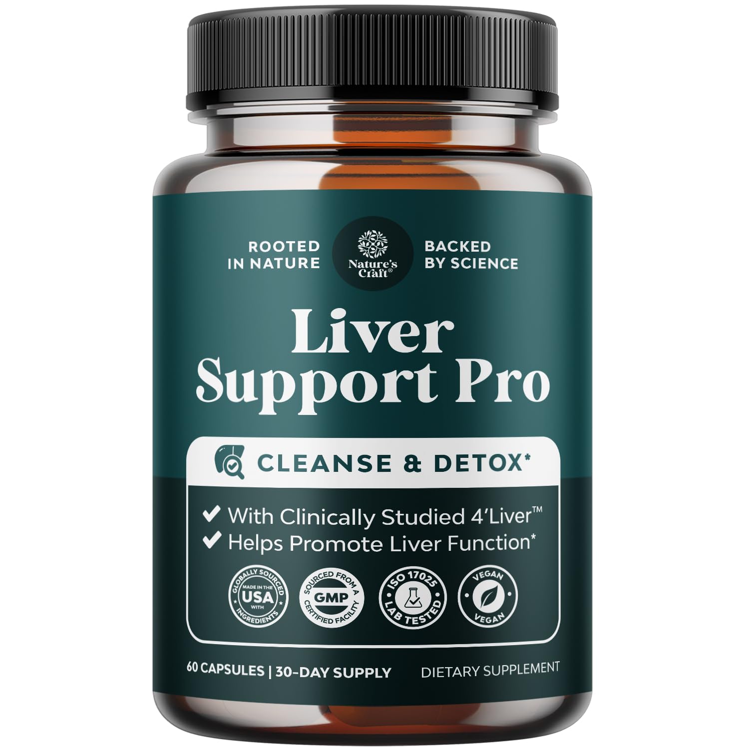 Natures Craft Pro Liver Support Supplement Capsule, 60 Count