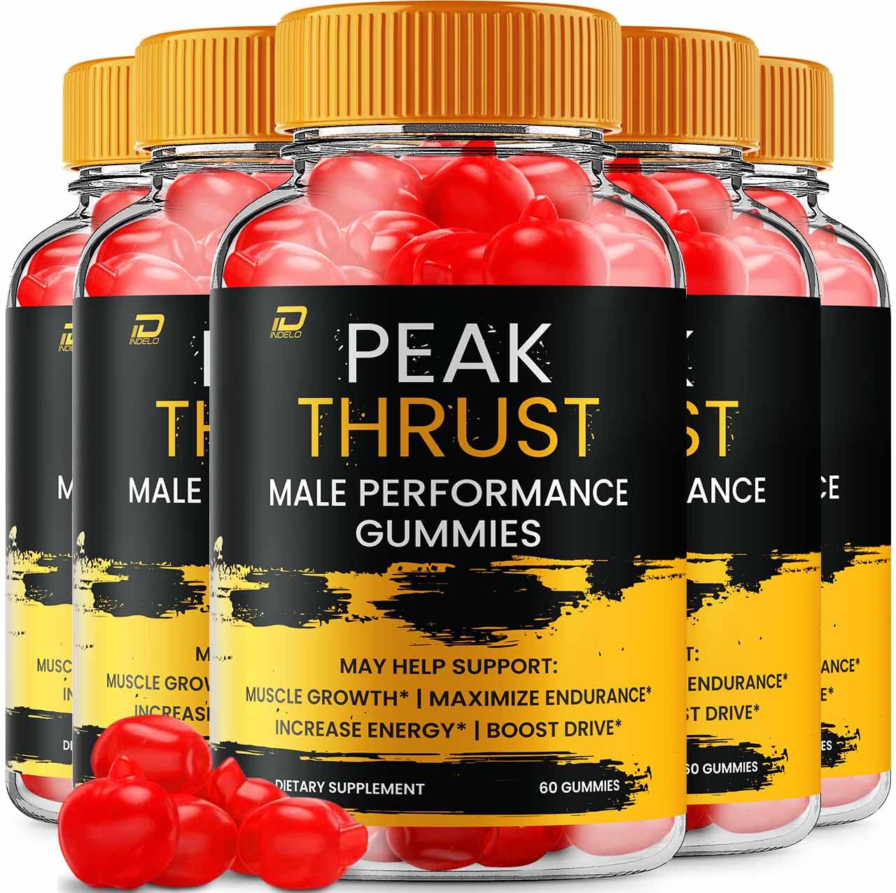 Indelo Peak Thrust ACV Gummies Gummy, 300 Count