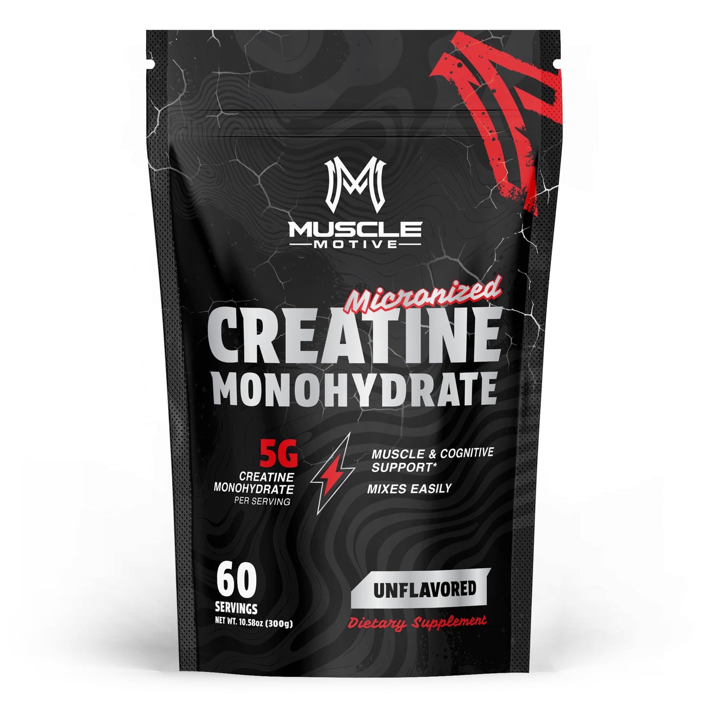 Muscle Motive Creatine Monohydrate Powder 10.58 Ounce