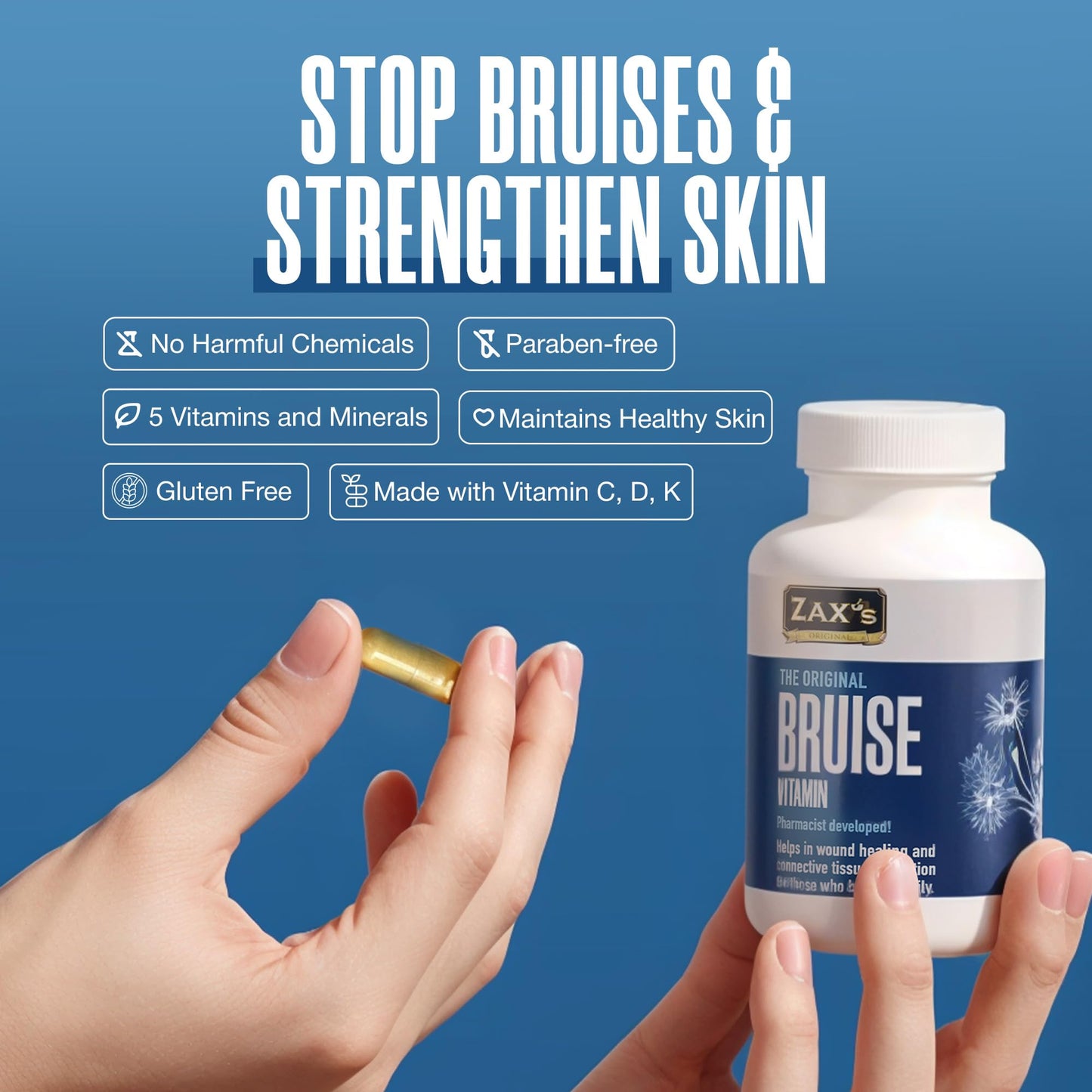 ZAX'S ORIGINAL Bruise Vitamin Capsule, 60 Count