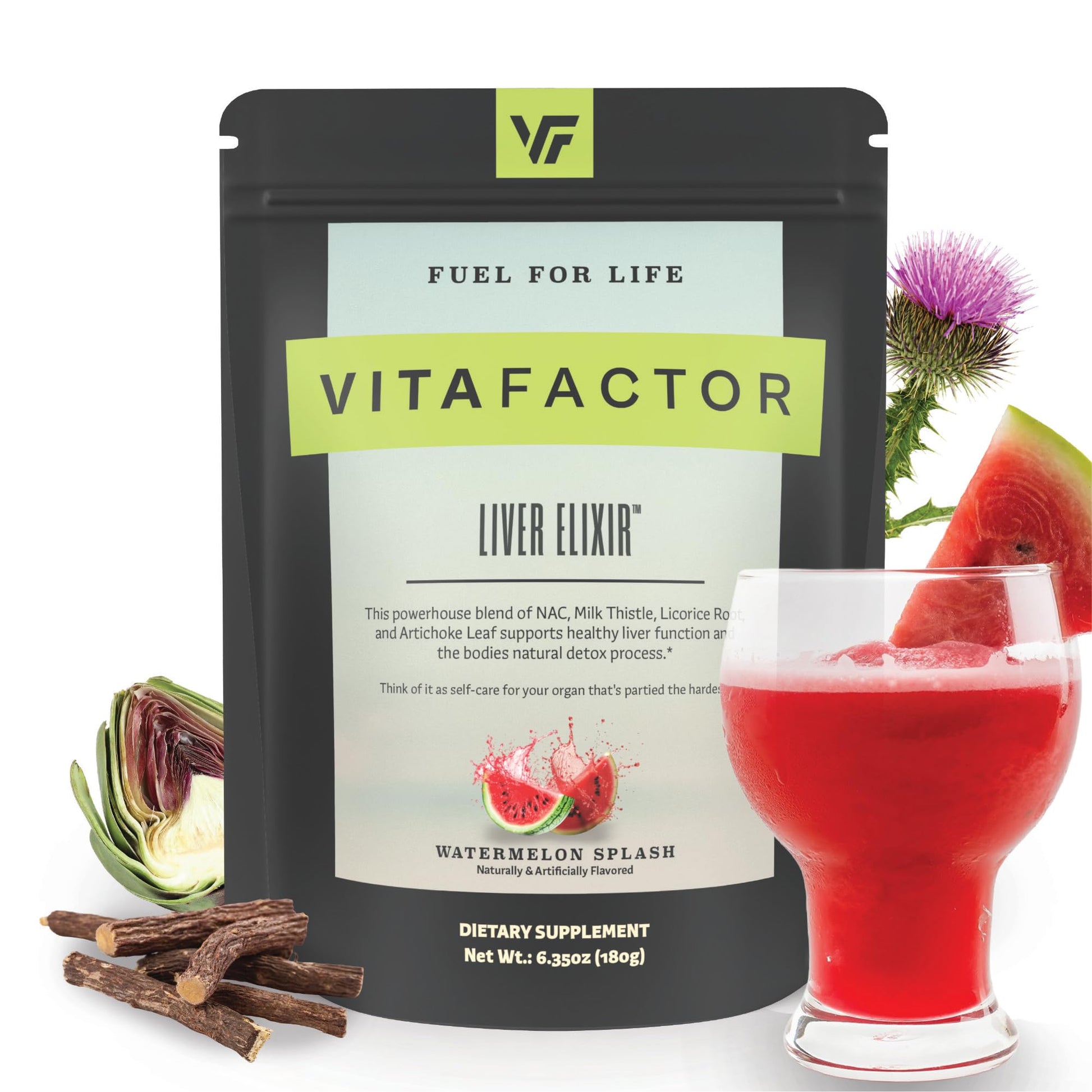 VITAFACTOR Liver Elixir Premium Liver Cleanse Detox & Repair Powder 6.35