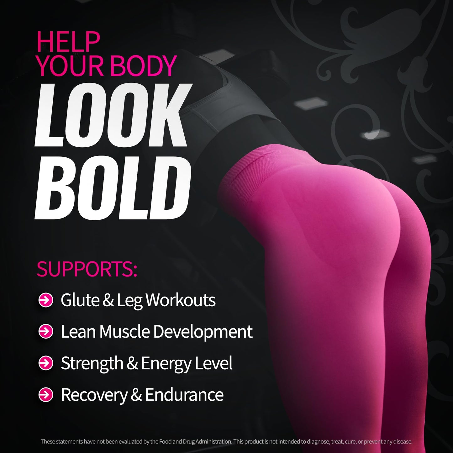 Bold Buns Creatine for Women with Collagen & BCAA – Powder, 12.7 Ounce