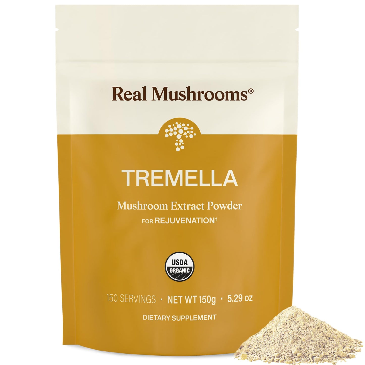 Real Mushrooms Tremella Mushroom Powder, 5.29 Ounce