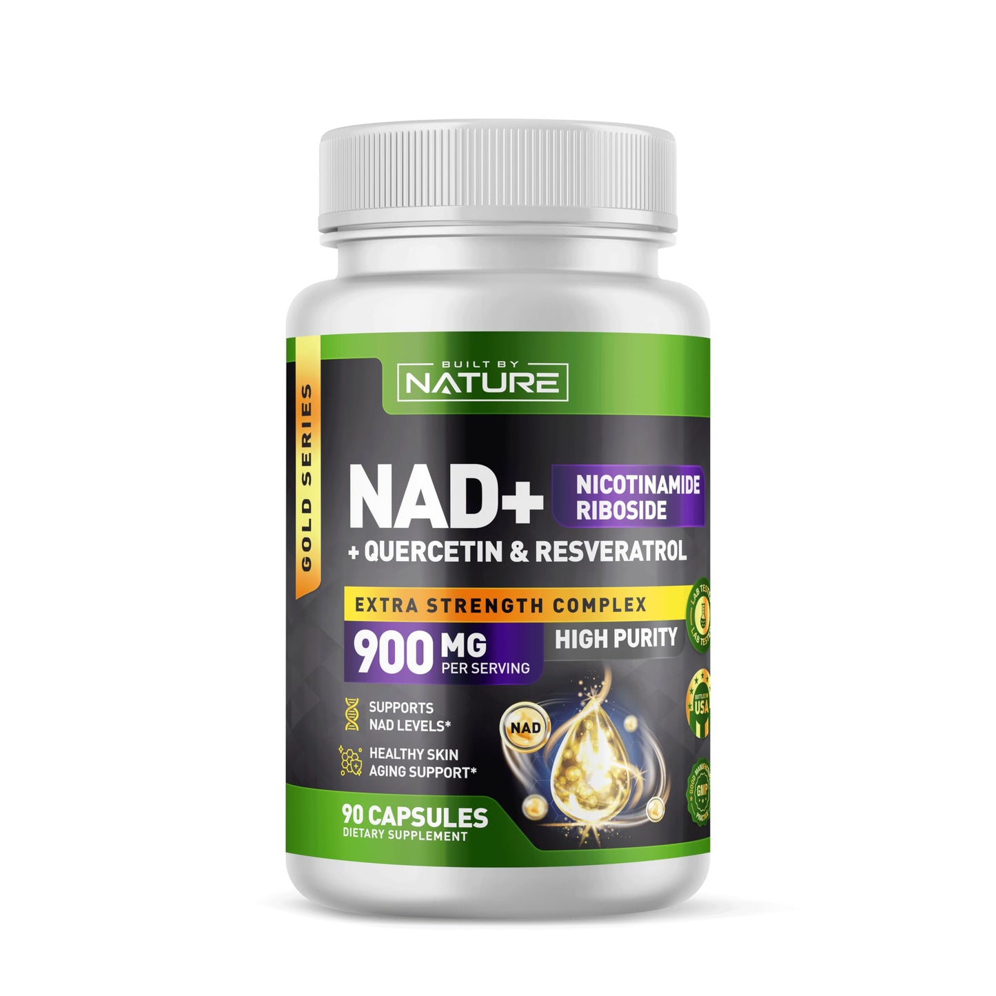 Built by Nature NAD Supplement Capsules 90 Count