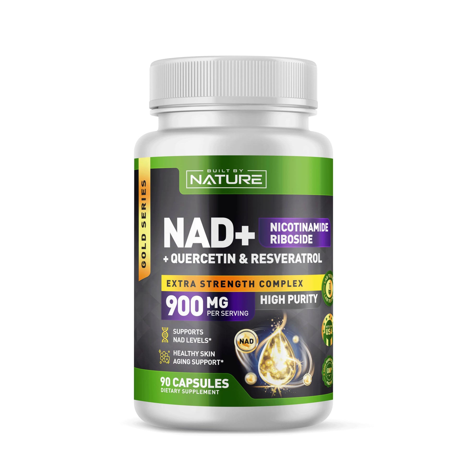 Built by Nature NAD Supplement Capsules 90 Count