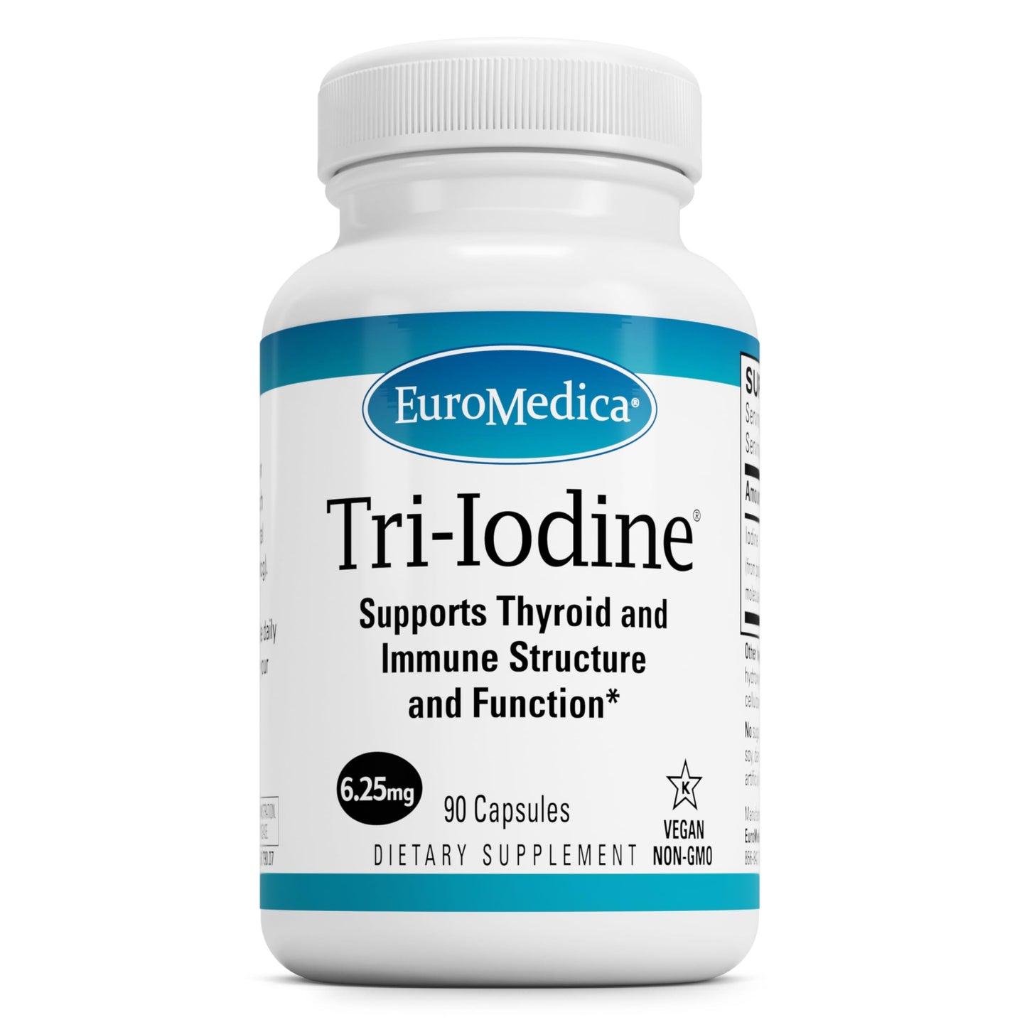 EuroMedica Tri-Iodine 6.25 mg Capsules 90 Count