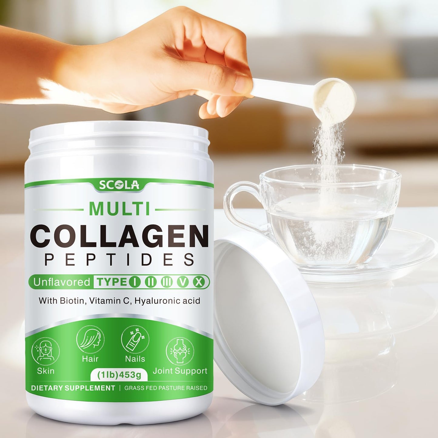 SCOLA Collagen Peptides Powder, 16