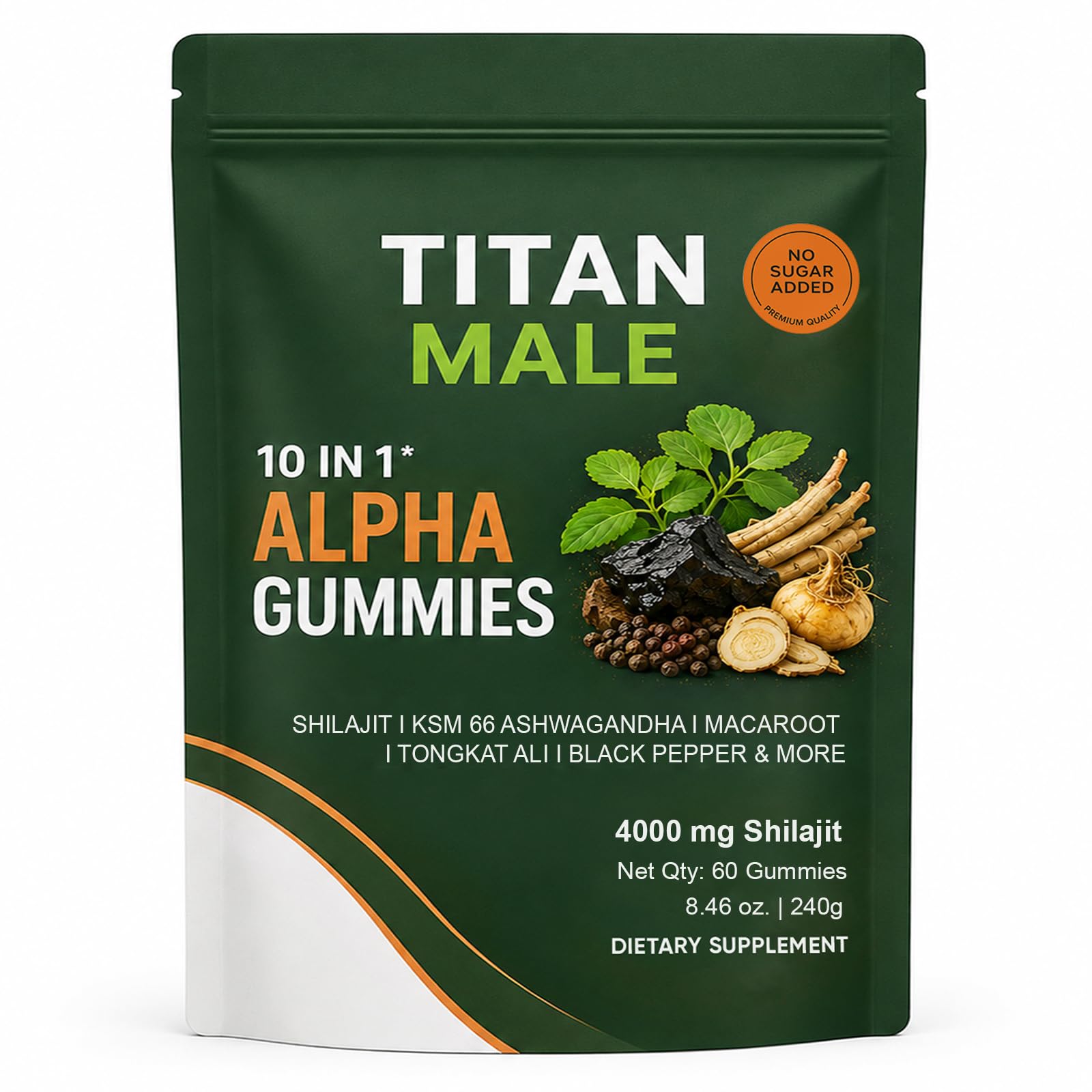 FBDAZOLE Titan Male Alpha Gummies 60 Gummies