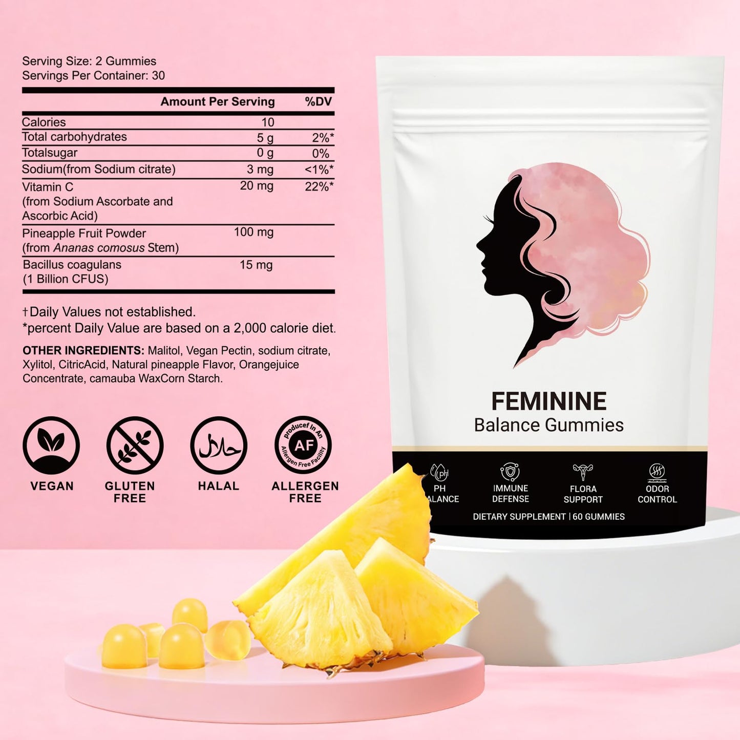 Shytrouy Feminine Balance Gummies 60 Count