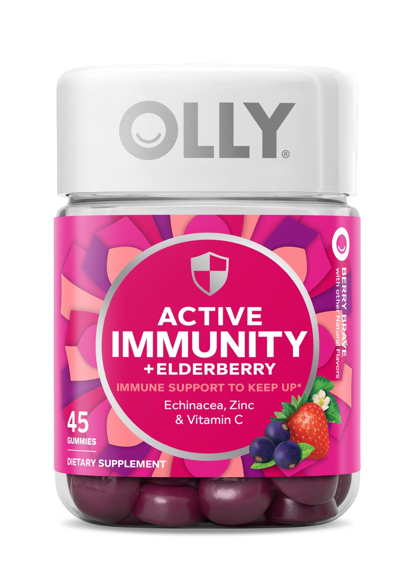 OLLY Active Immunity+Elderberry Gummies 60 Count