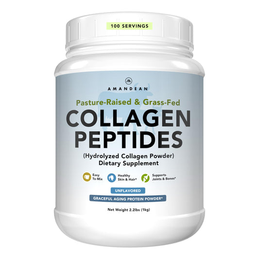 AMANDEAN Collagen Peptides Powder 2.2 Pound