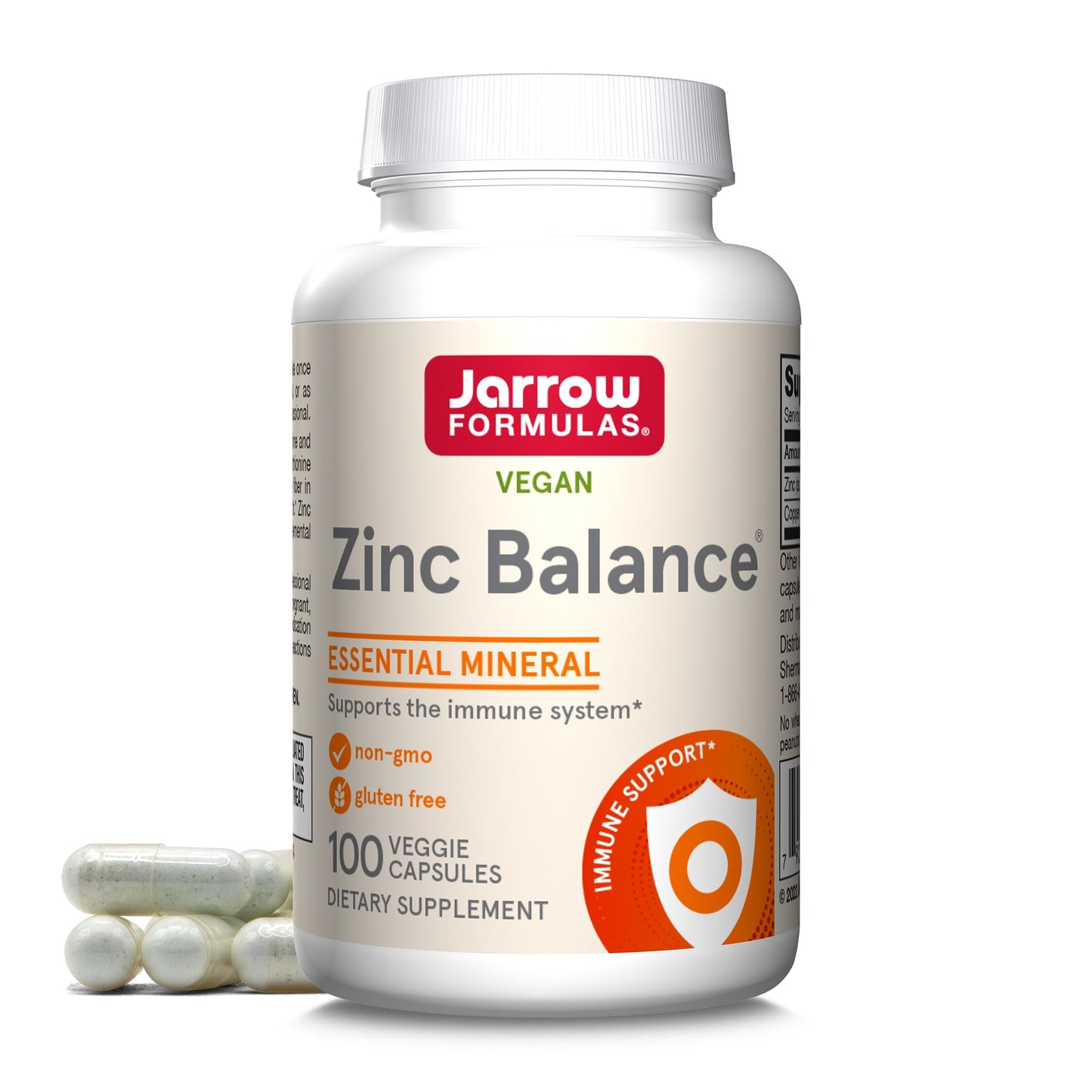 Jarrow Formulas Zinc Balance 15 mg Capsule, 100 Count