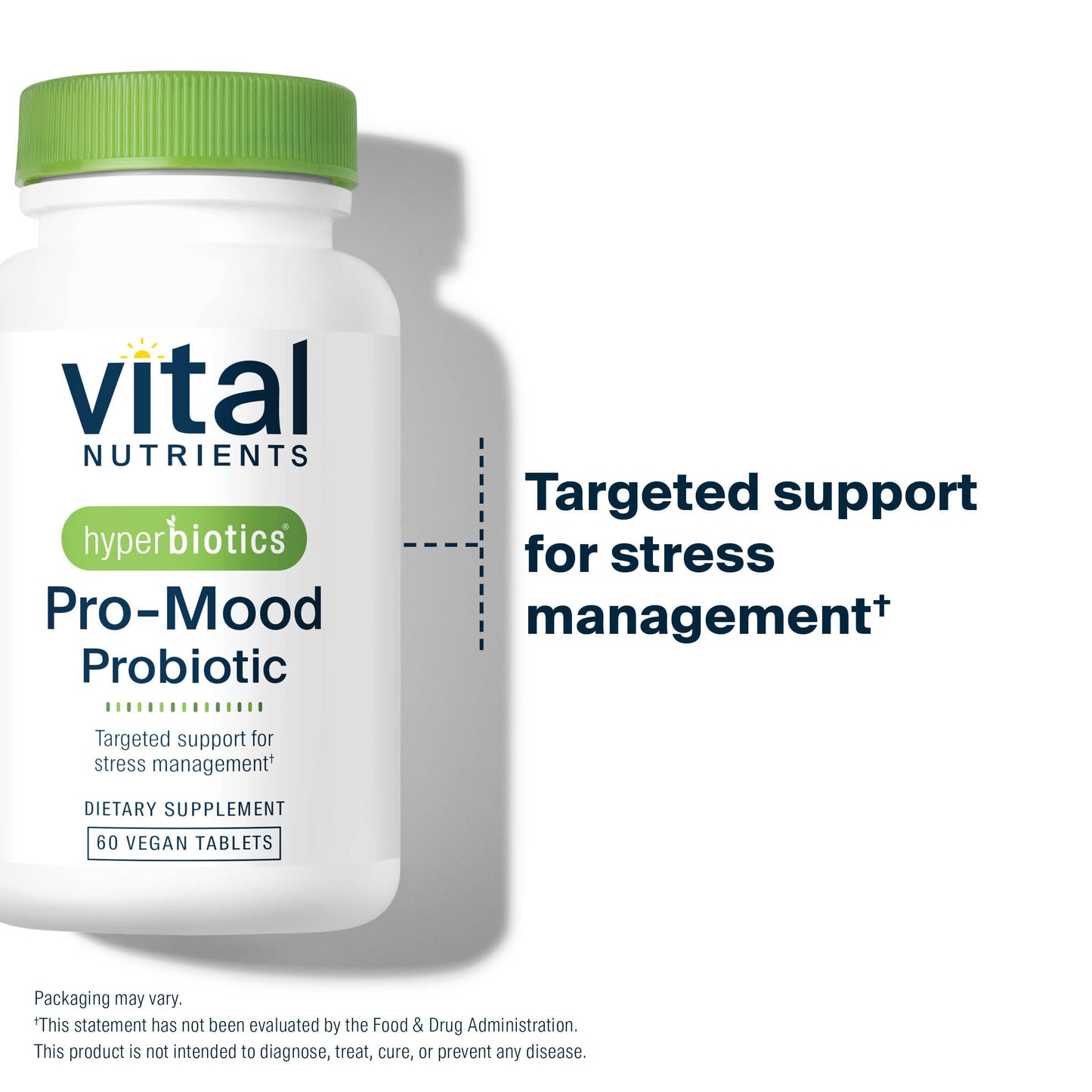 Hyperbiotics Vital Nutrients Pro Mood Probiotic with L-theanine 60 Tablets