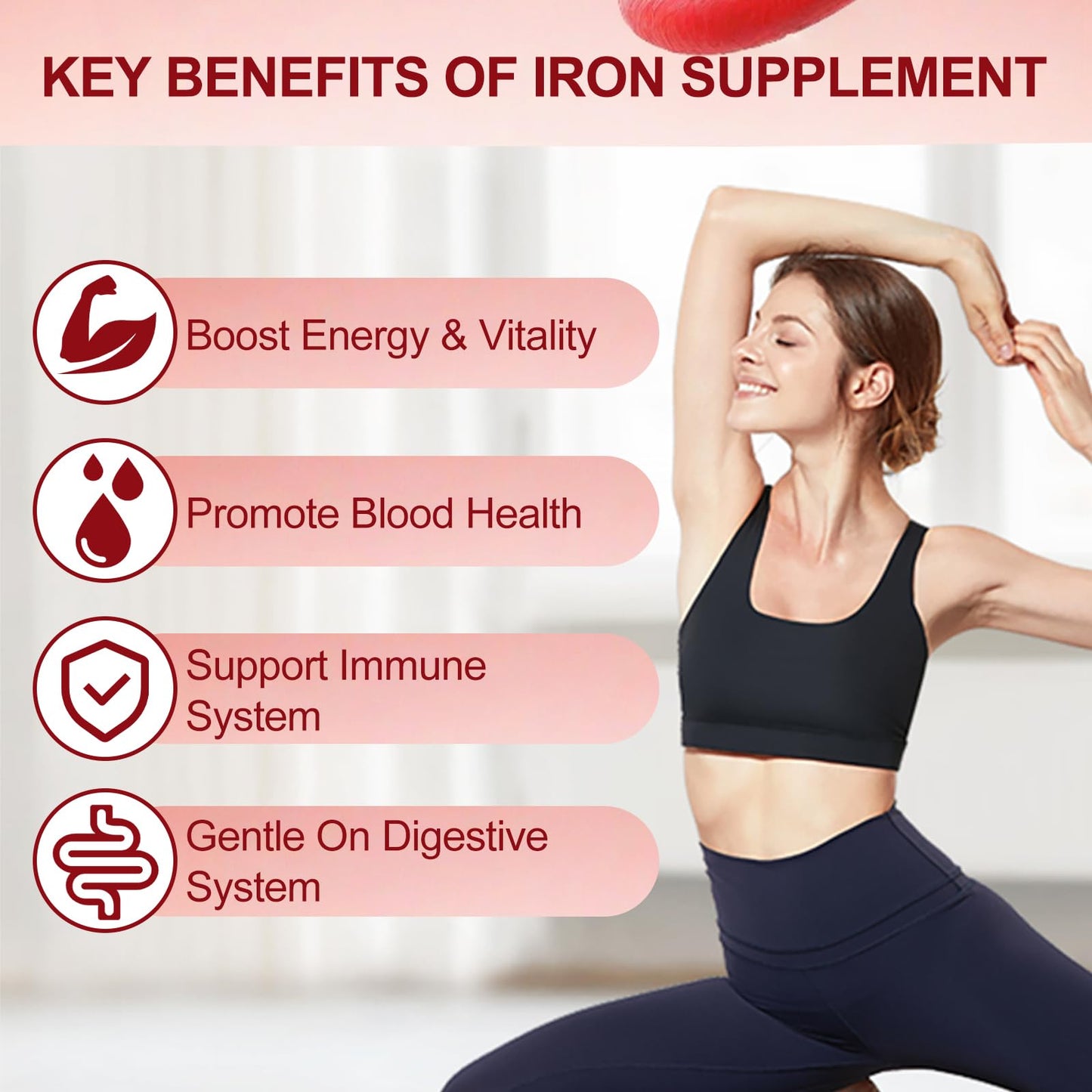 DIATMOON Iron Bisglycinate Capsules, 120 Capsules