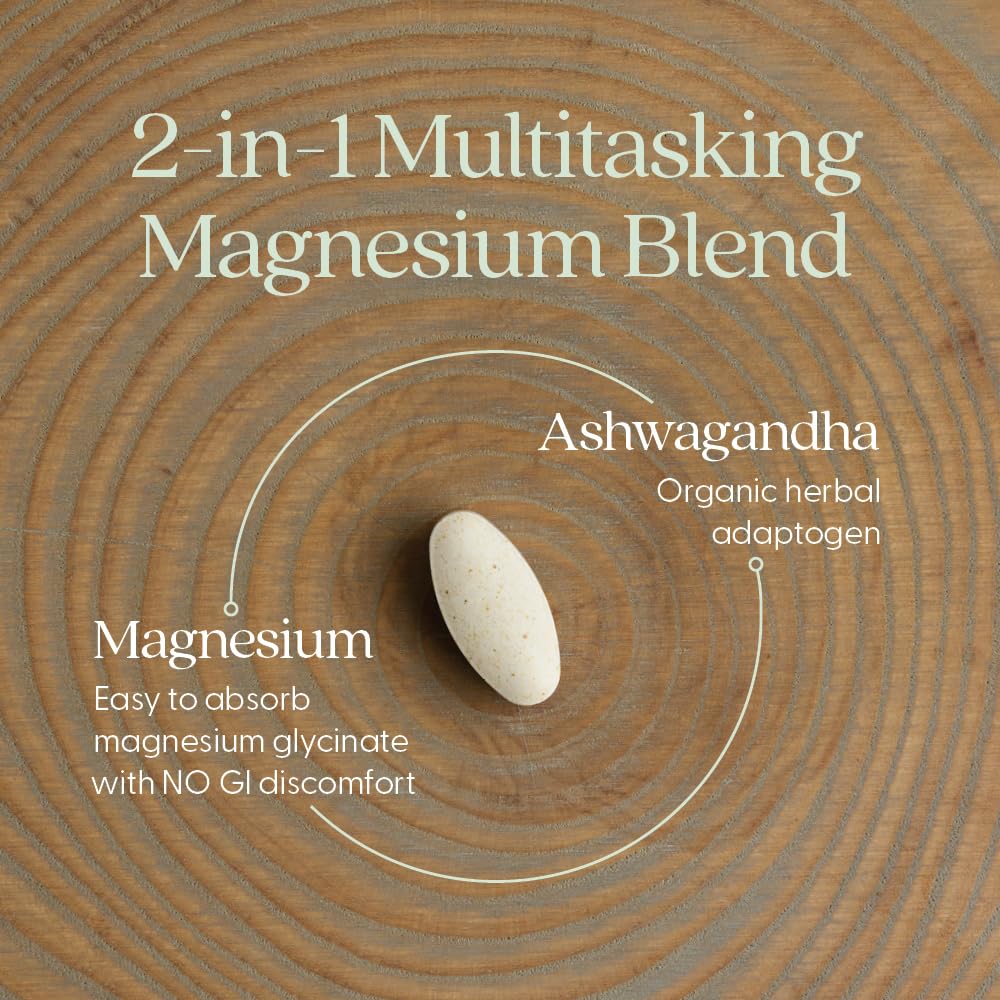 New Chapter Magnesium + Ashwagandha Tablets, 90 Tablets