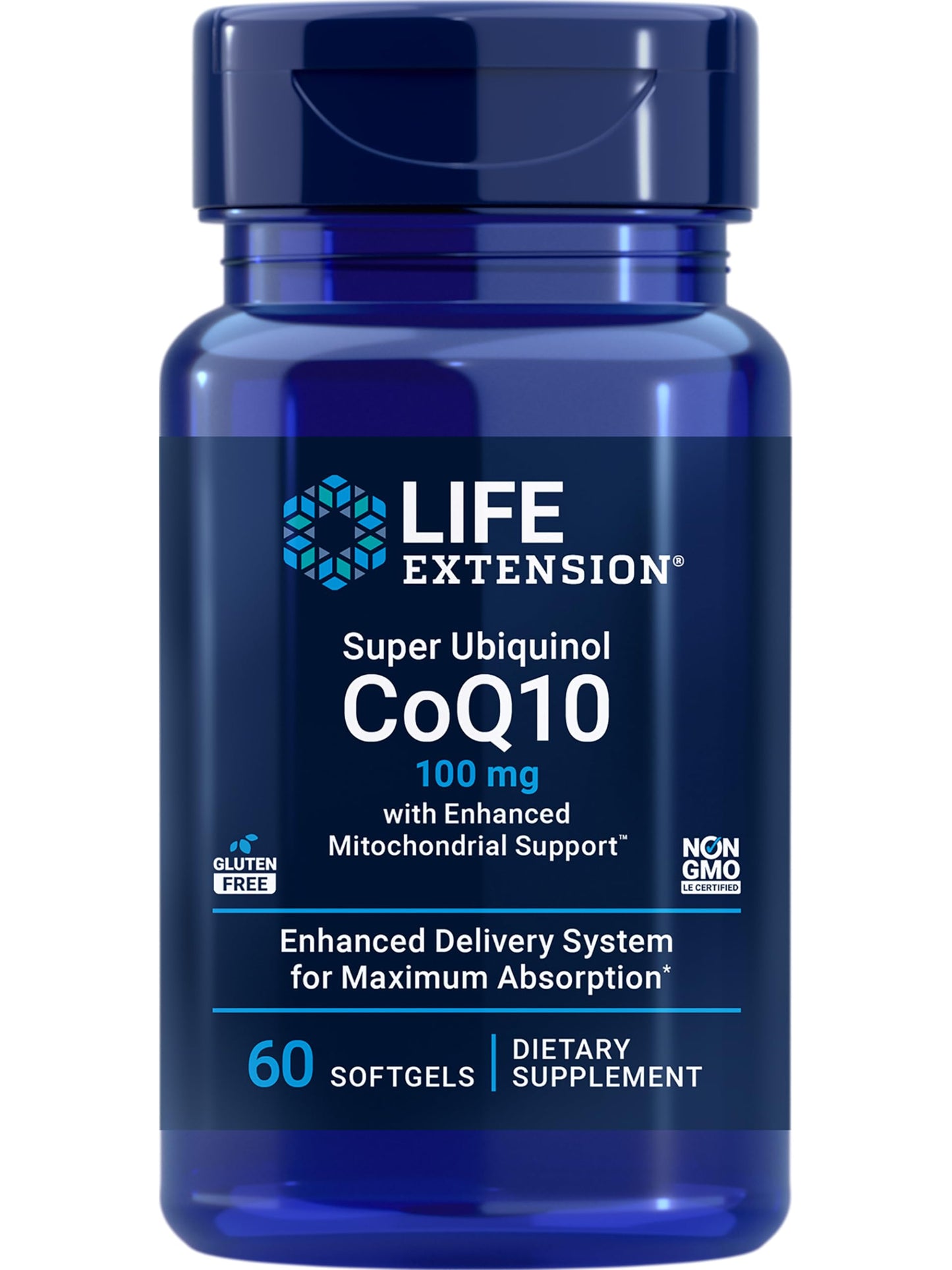 Life Extension Super Ubiquinol CoQ10 Softgels & Optimized Resveratrol Elite Vegetarian Capsules Bundle, 120 Count