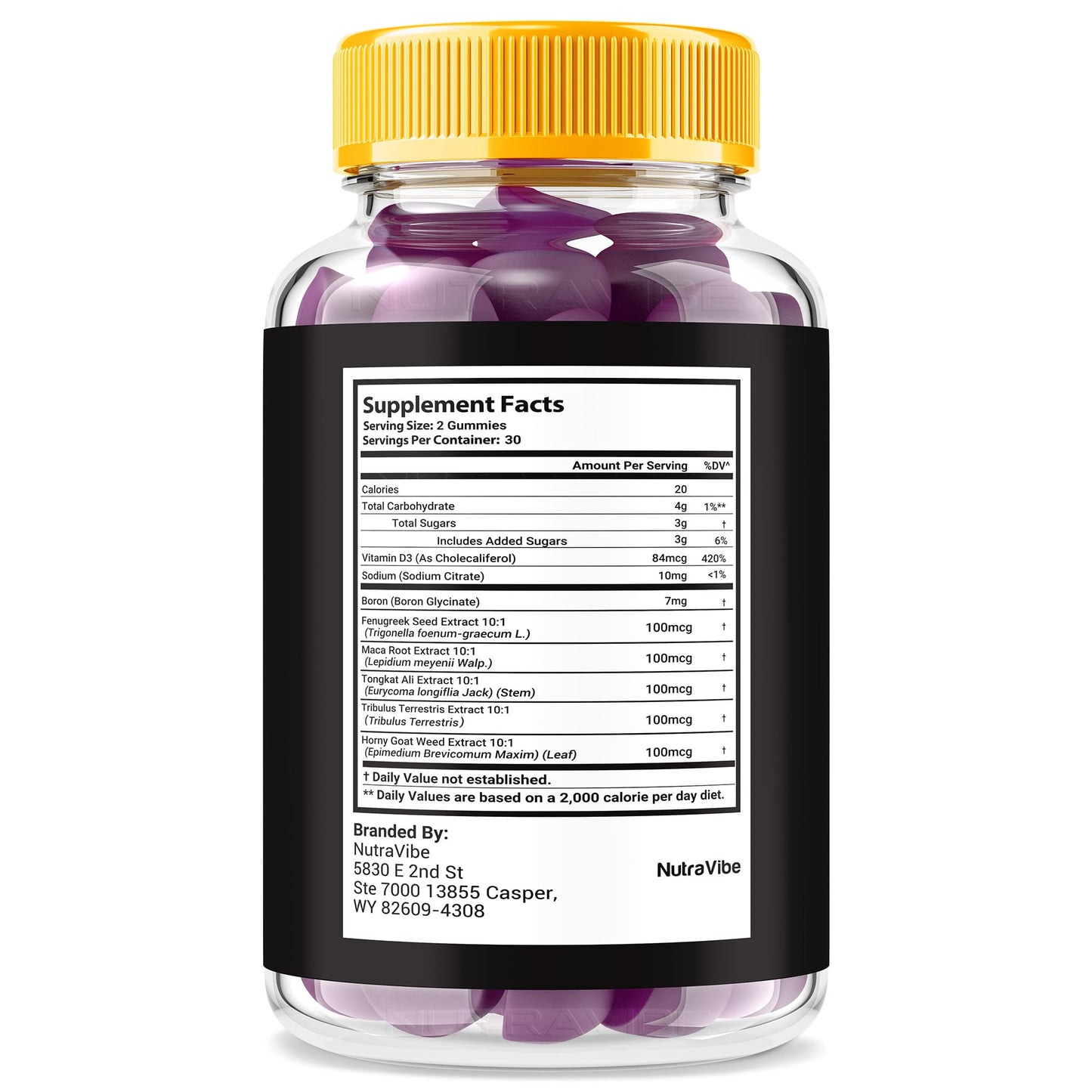 NutraVibe Iron Booster Gummies 60 Count