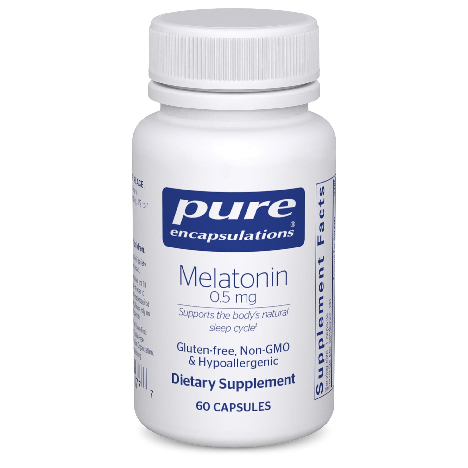 Pure Encapsulations Melatonin 0.5 mg, 60 Capsules