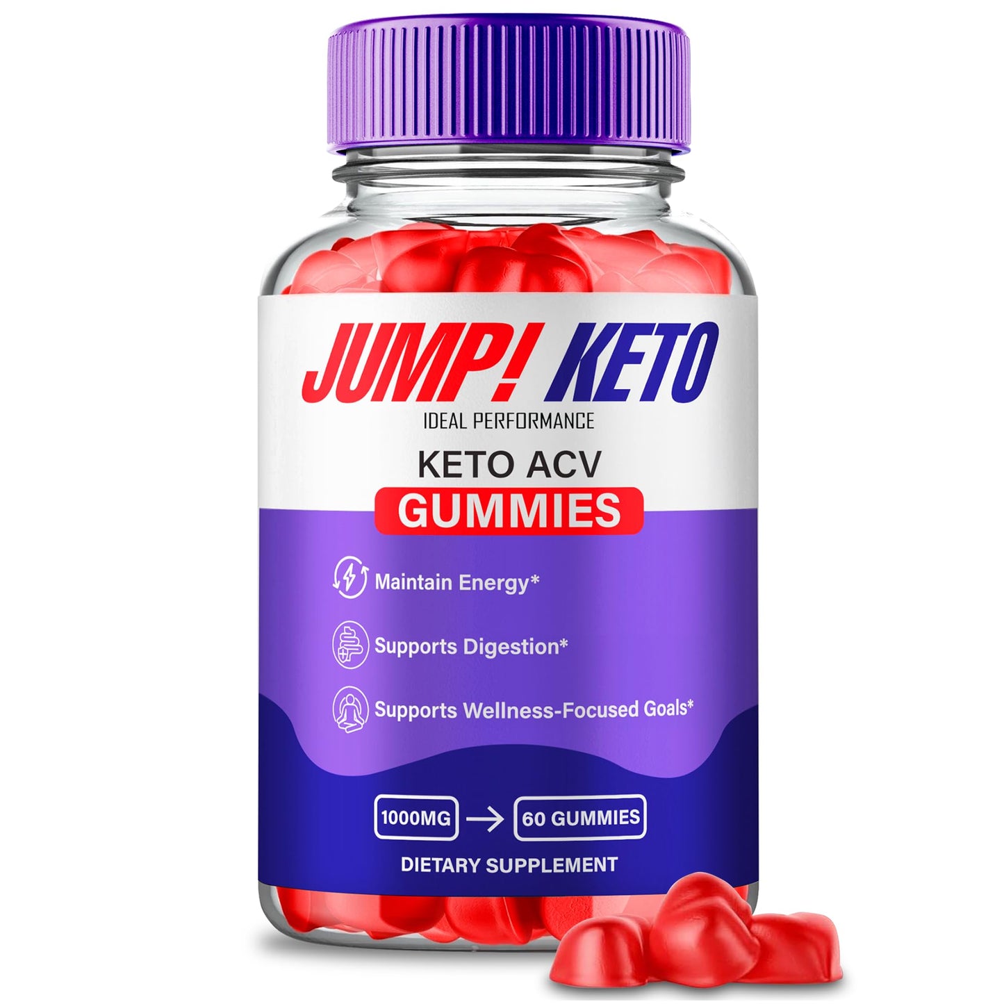 Ideal Performance Jump Keto ACV Gummies 60 Count