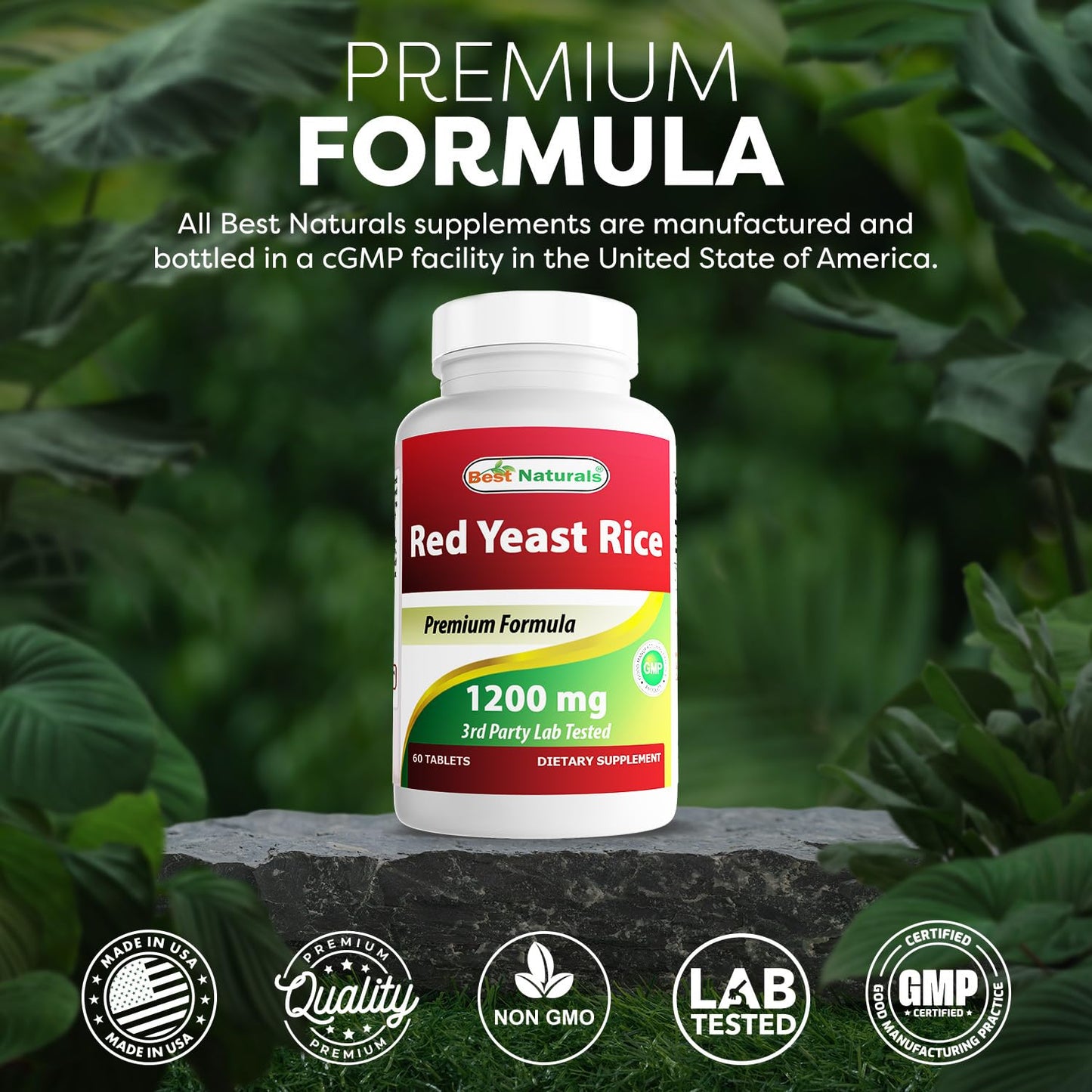 Best Naturals Red Yeast Rice 1200 mg Tablet, 360 Tablets