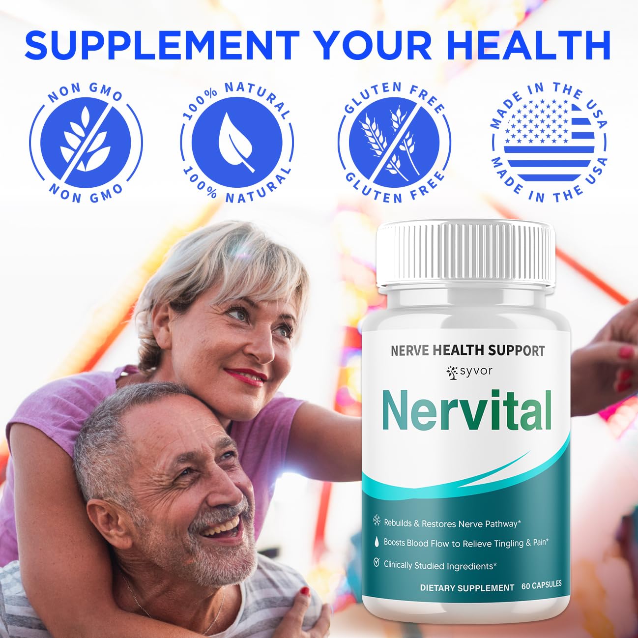 Syvor Nervital Capsules, 300 Capsules