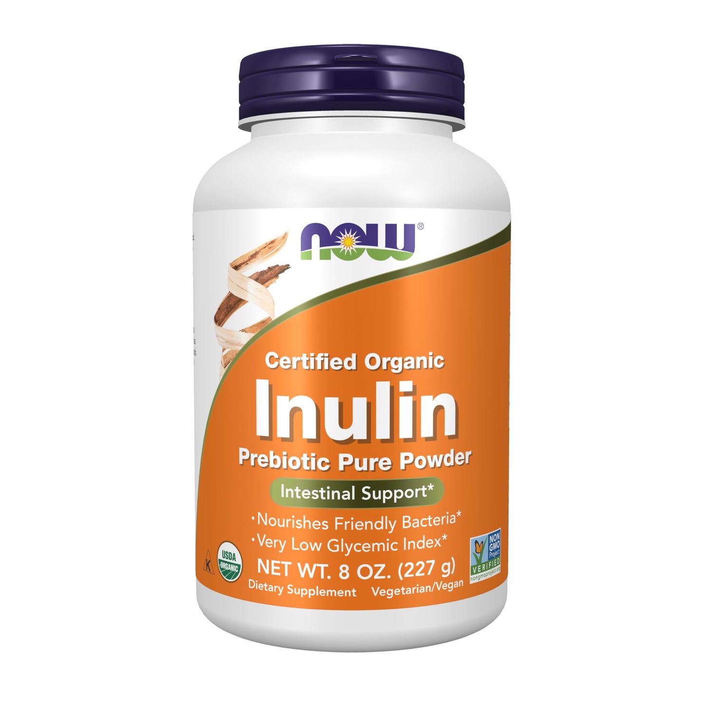 NOW Foods Inulin Prebiotic Pure Powder, 8-Ounce