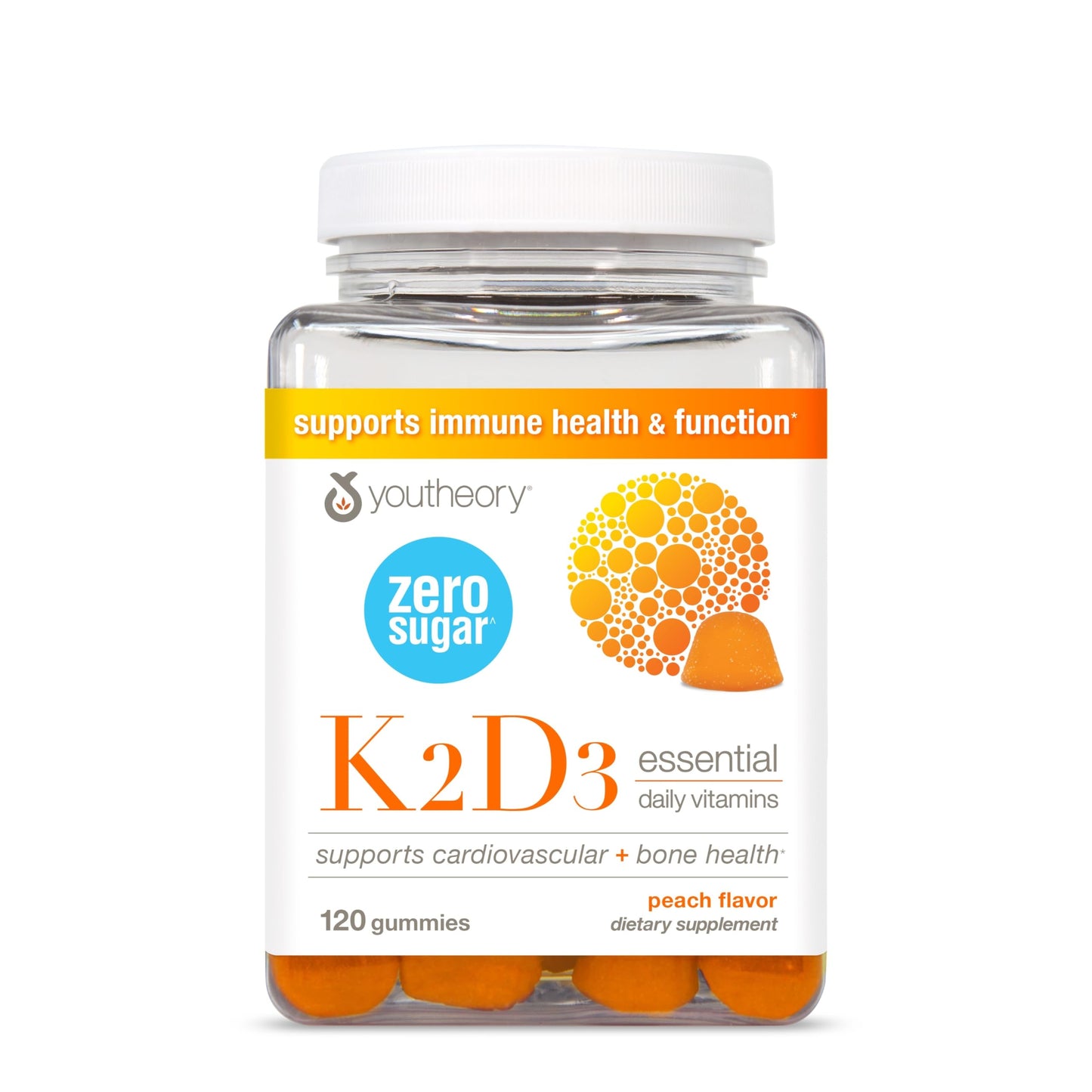 Youtheory K2D3 Sugar-Free Gummy 120 Count
