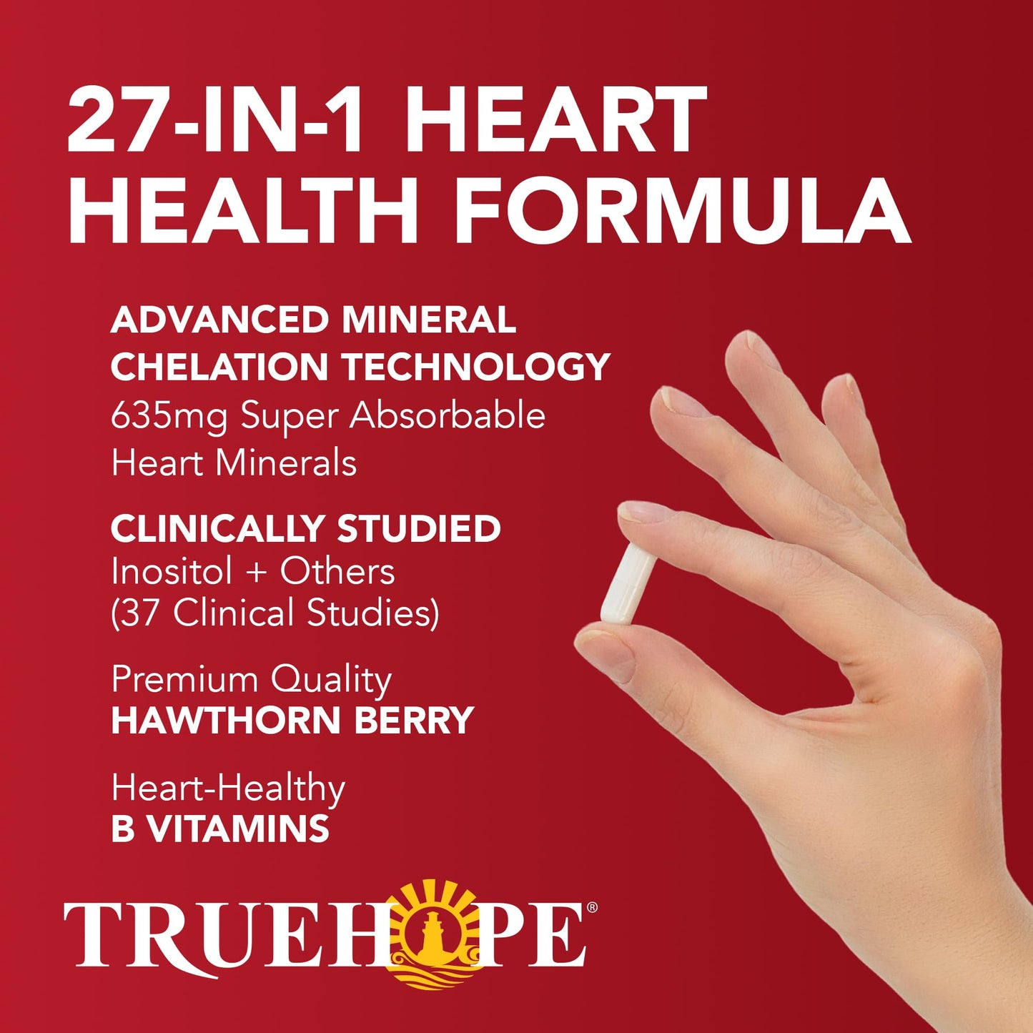 Truehope 27-in-1 Heart Health Supplement, 60 Capsules