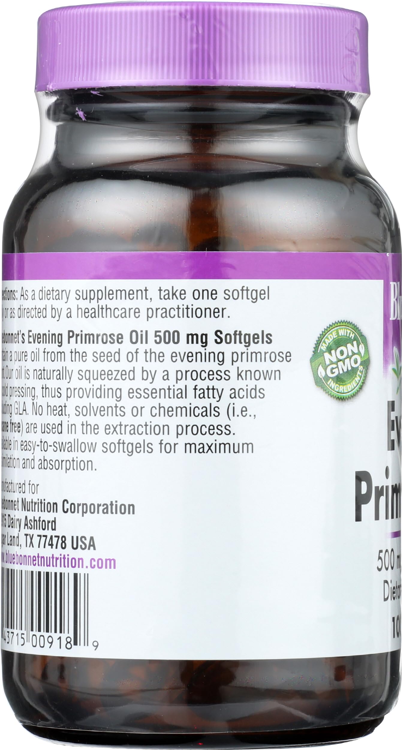 BlueBonnet Evening Primrose Oil Softgels, 100 Count