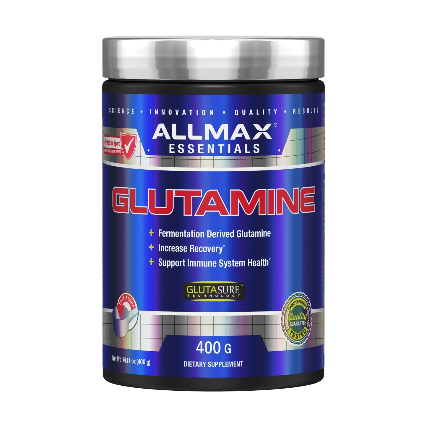 ALLMAX L-Glutamine Powder 14.1 Ounces