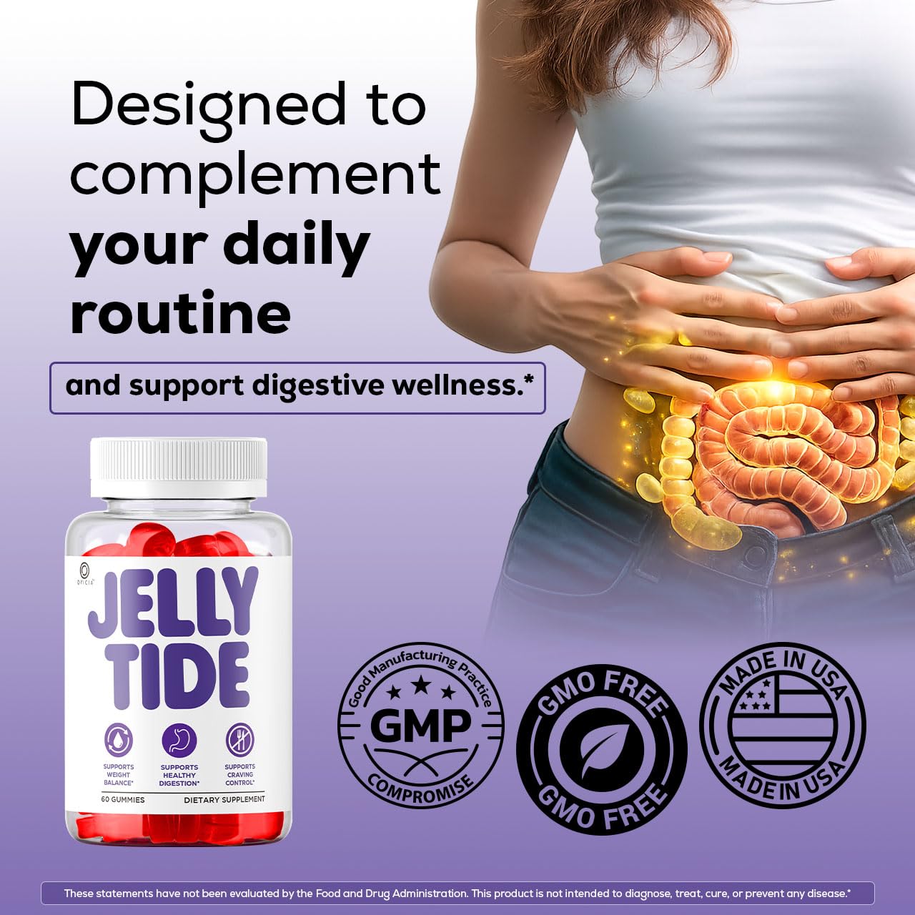OVICIA Jelly Tide Gummies Gummy, 180 Gummies