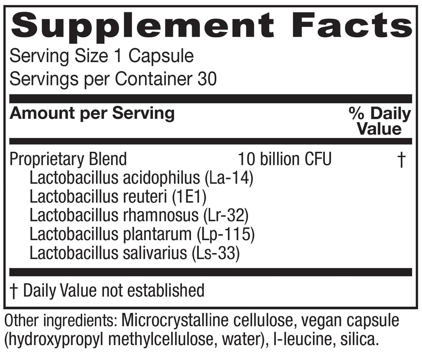 Vitanica FemEcology Vaginal and Intestinal Probiotic Support Capsule 30 Count