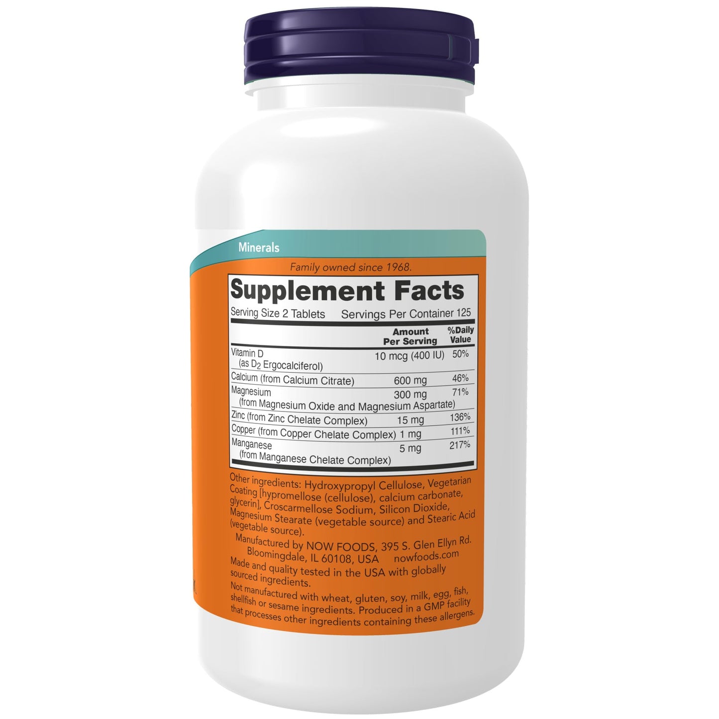 NOW Foods Calcium Citrate Tablets 250 Tablets