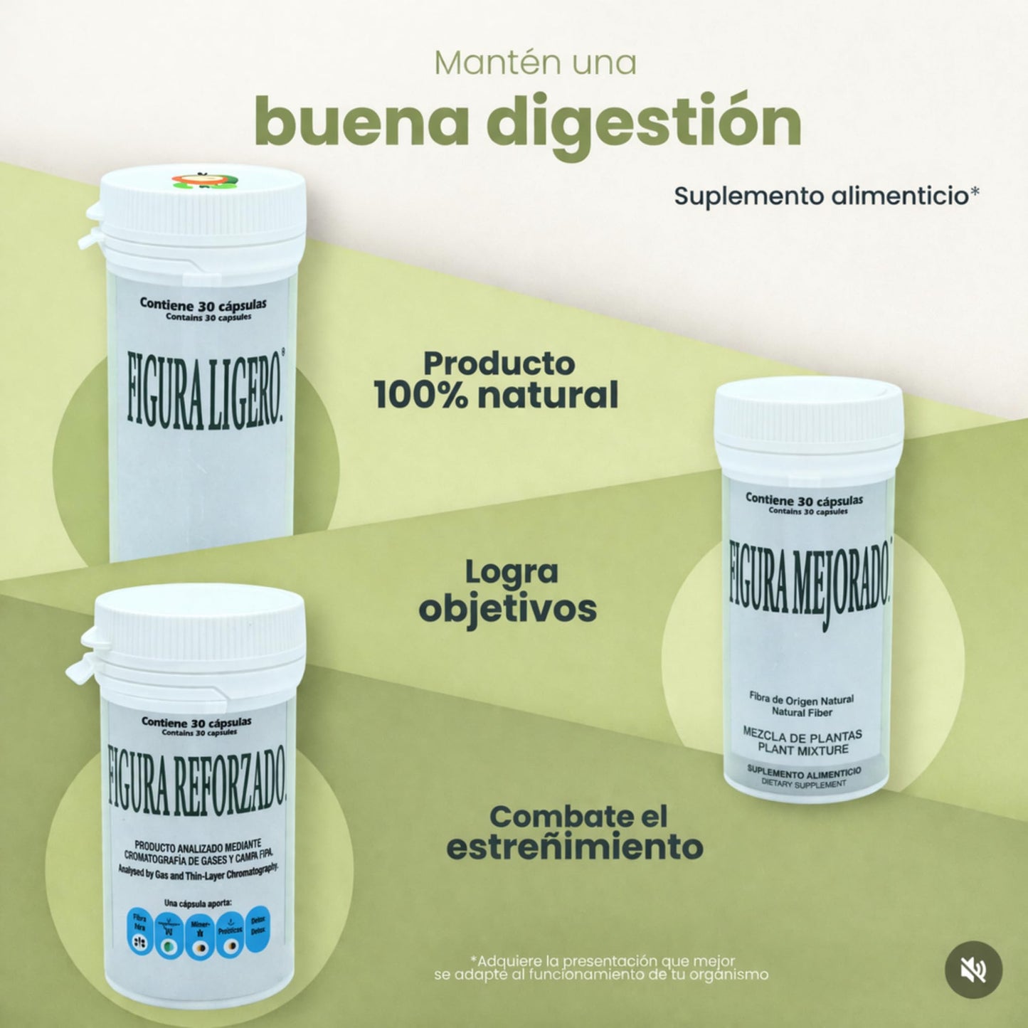 Tu Salud Plus Figura Reforzado Fiber Supplement Capsules 30