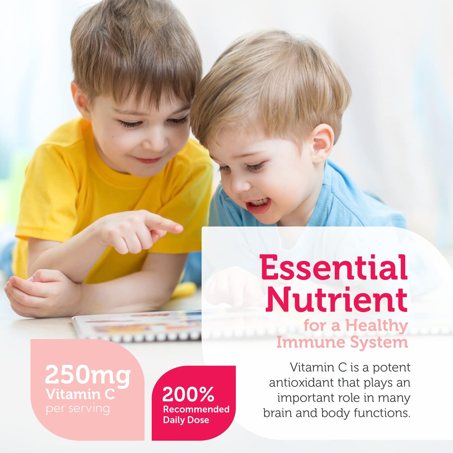 Zahler Junior C Advanced Vitamin C for Kids Tablets, 90 Count
