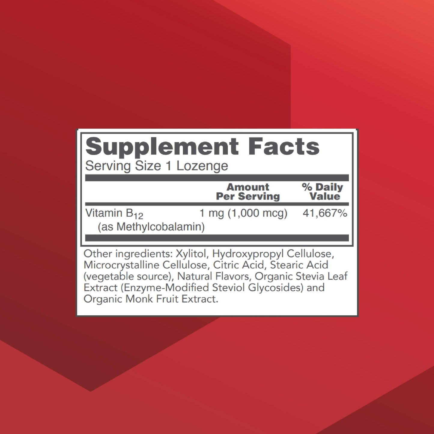 PROTOCOL FOR LIFE BALANCE Methyl B12 1,000mcg Lozenges 100