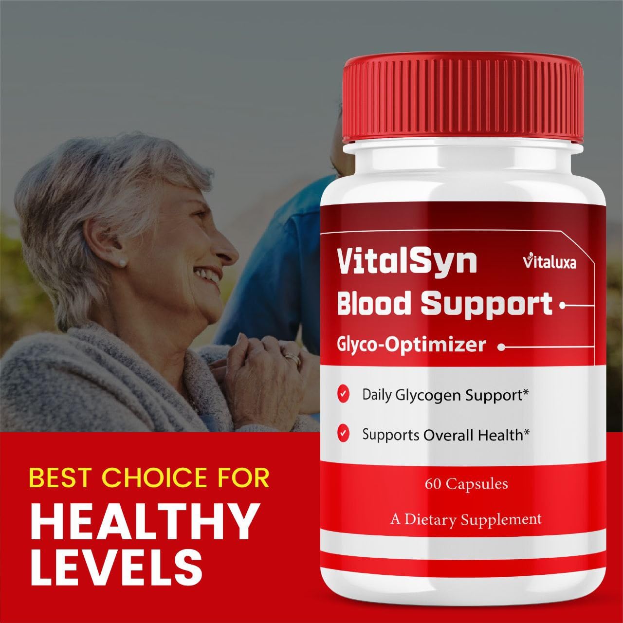 Vitaluxa Vitalsyn Blood Support Glyco Optimizer Capsules, 120 Count