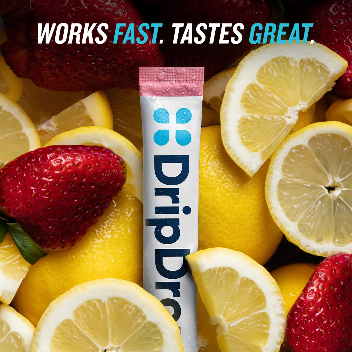 DripDrop Hydration Sugar Free Electrolytes Strawberry Lemonade Powder 32 Count