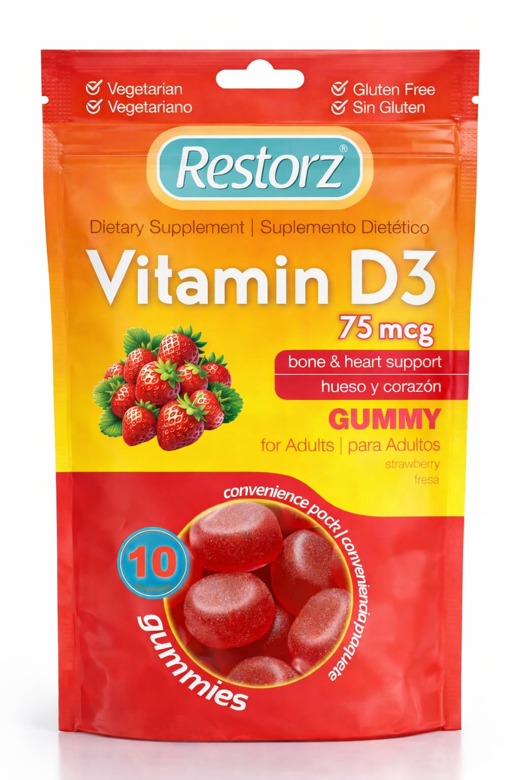 Restorz Vitamin D3 Gummies 112 Count