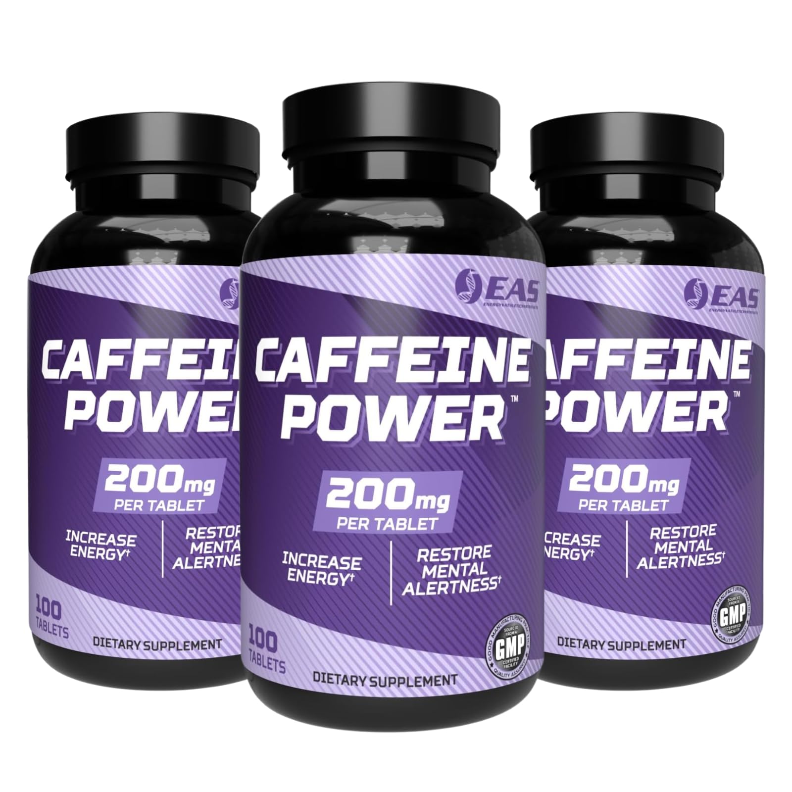 EAS Caffeine Power 200mg Tablets, 300 Count