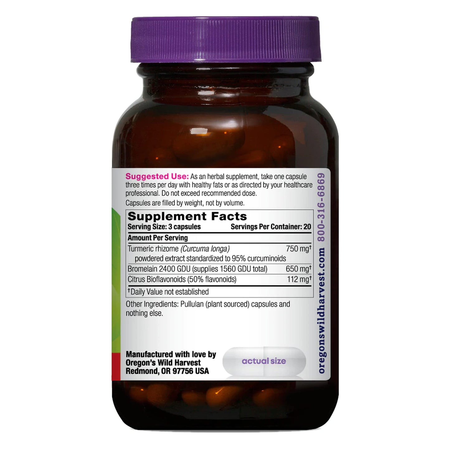 Oregon's Wild Harvest TurmeriPro 60 Count Capsules