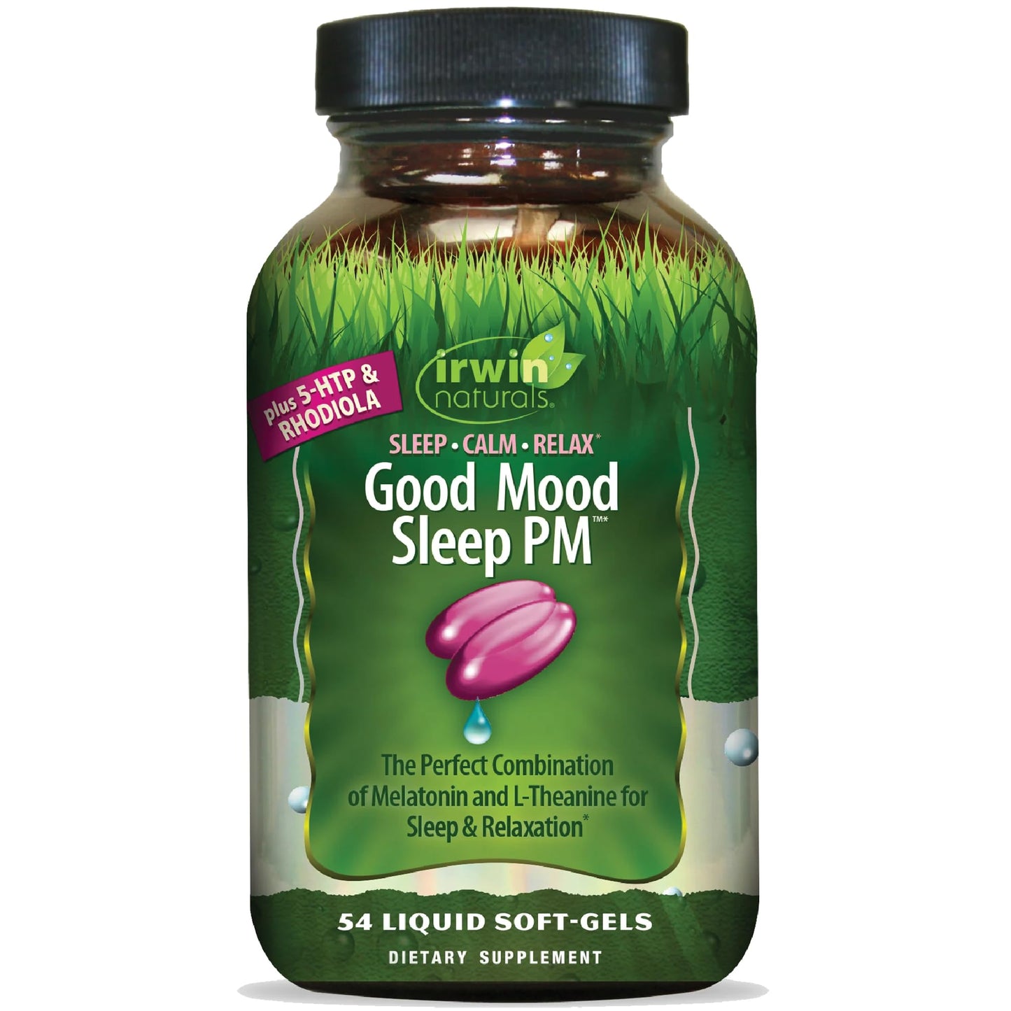 Irwin Naturals Melatonin Plus 5-HTP & Rhodiola Soft-Gels 54 Count