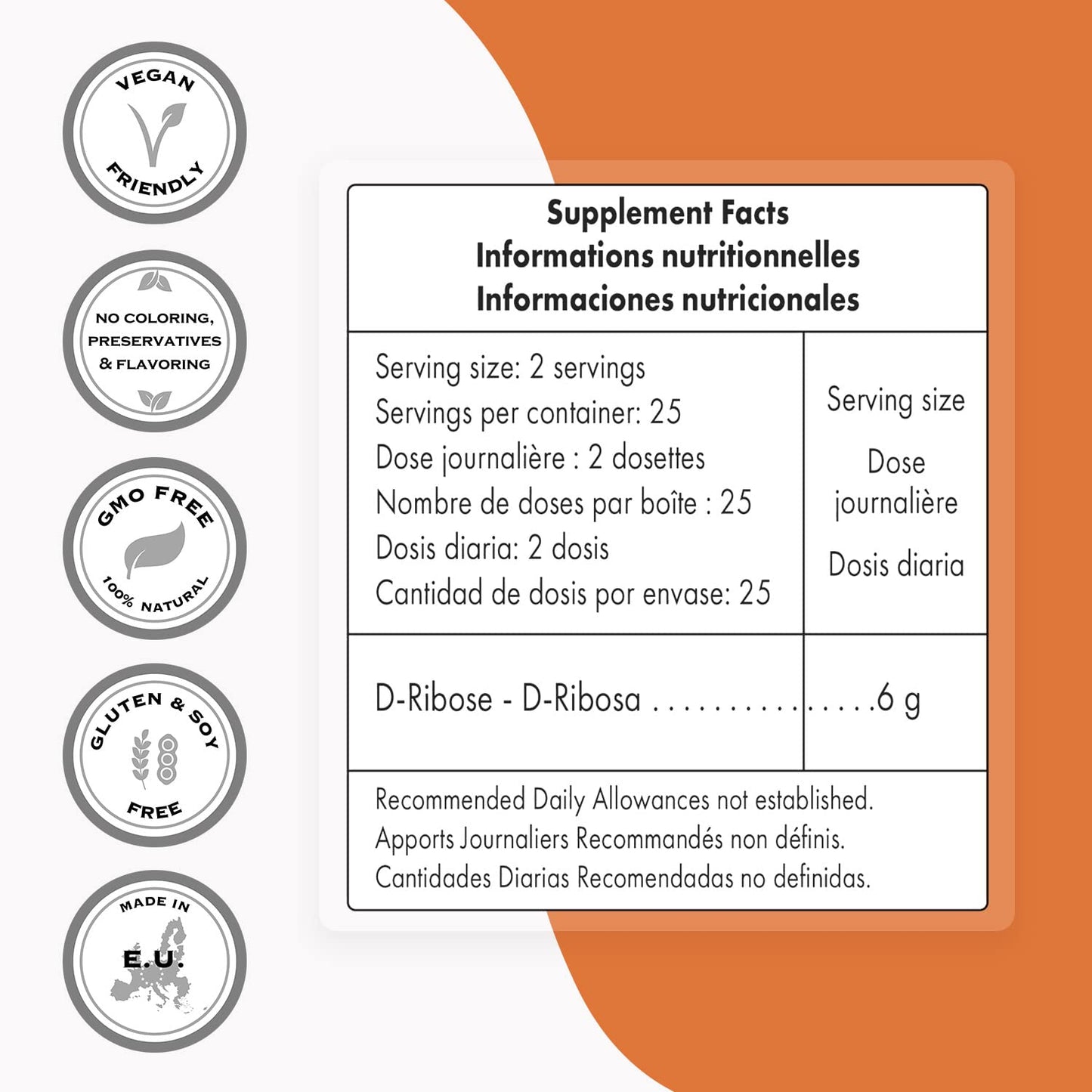 Supersmart D-Ribose Powder, 5.29 Ounce