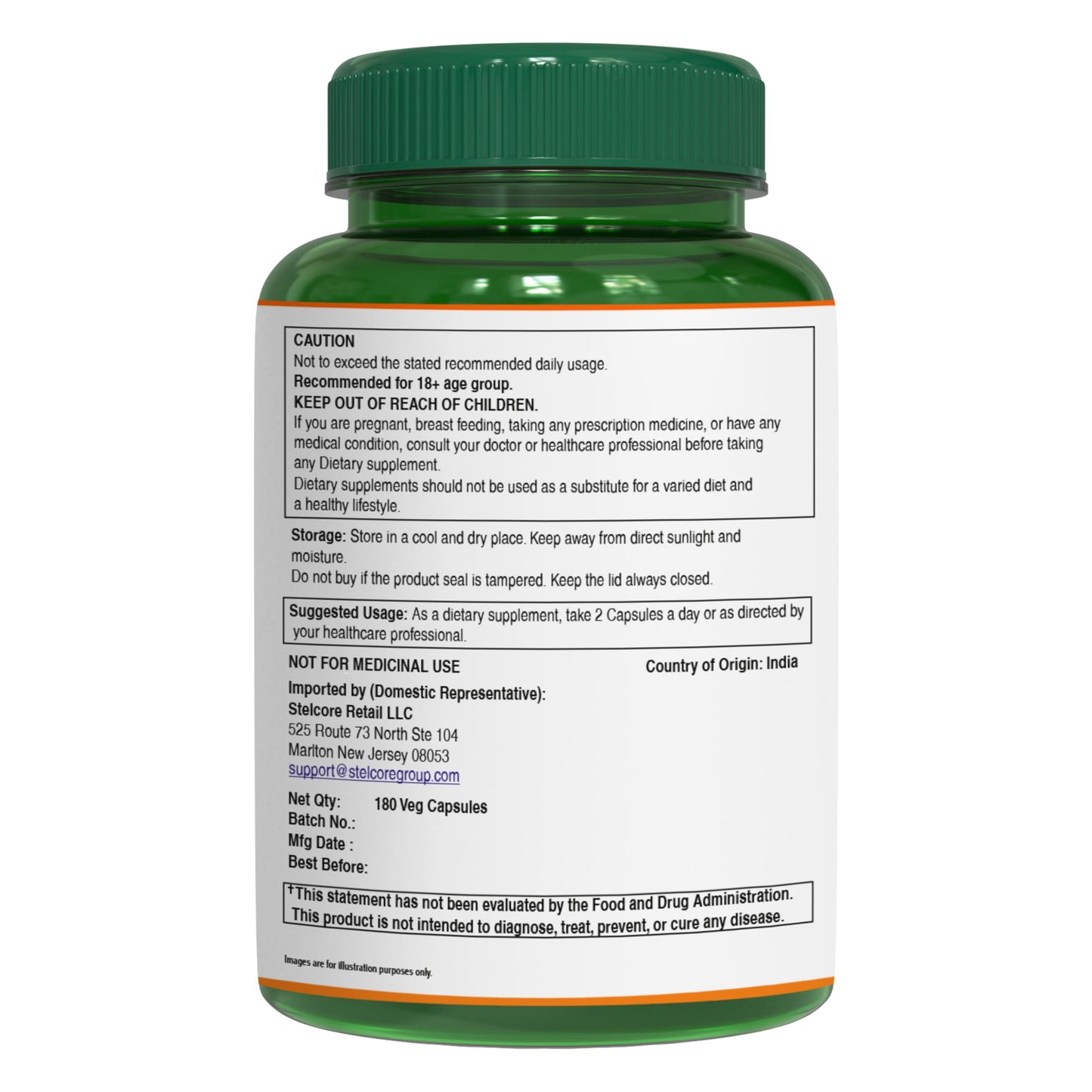 PURE NUTRITION NATURAL TREASURES Amla Capsules, 180 Count