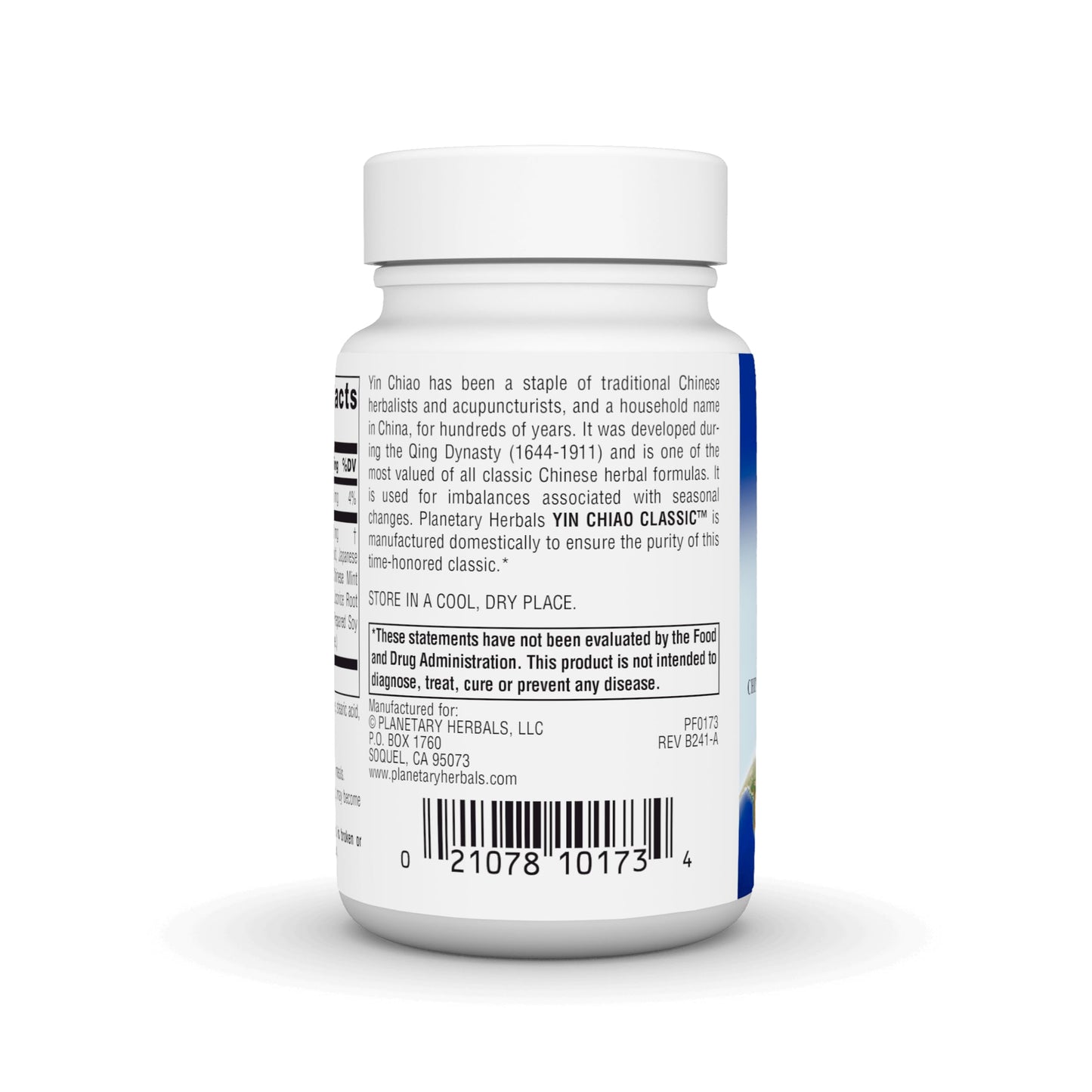 Planetary Herbals Yin Chiao Classic 60 Tablets