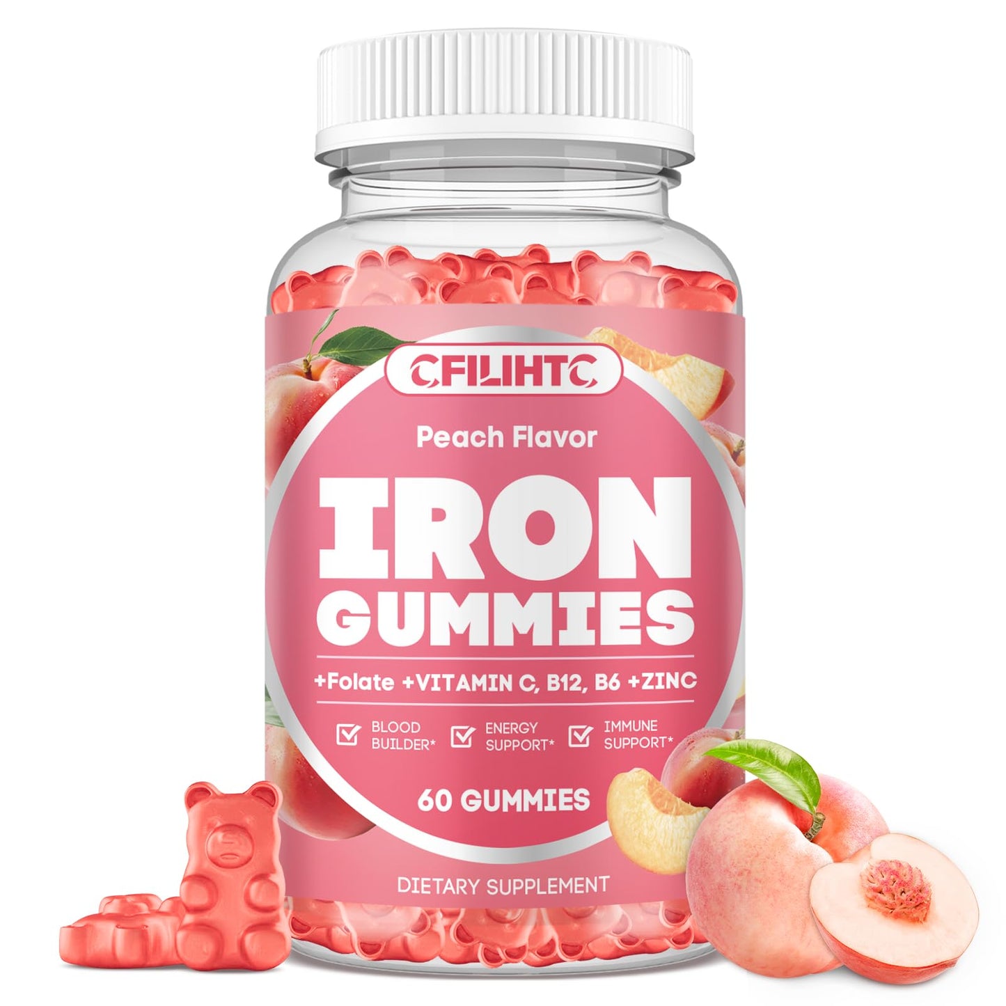 CFILIHTC Iron Gummies 60 Count