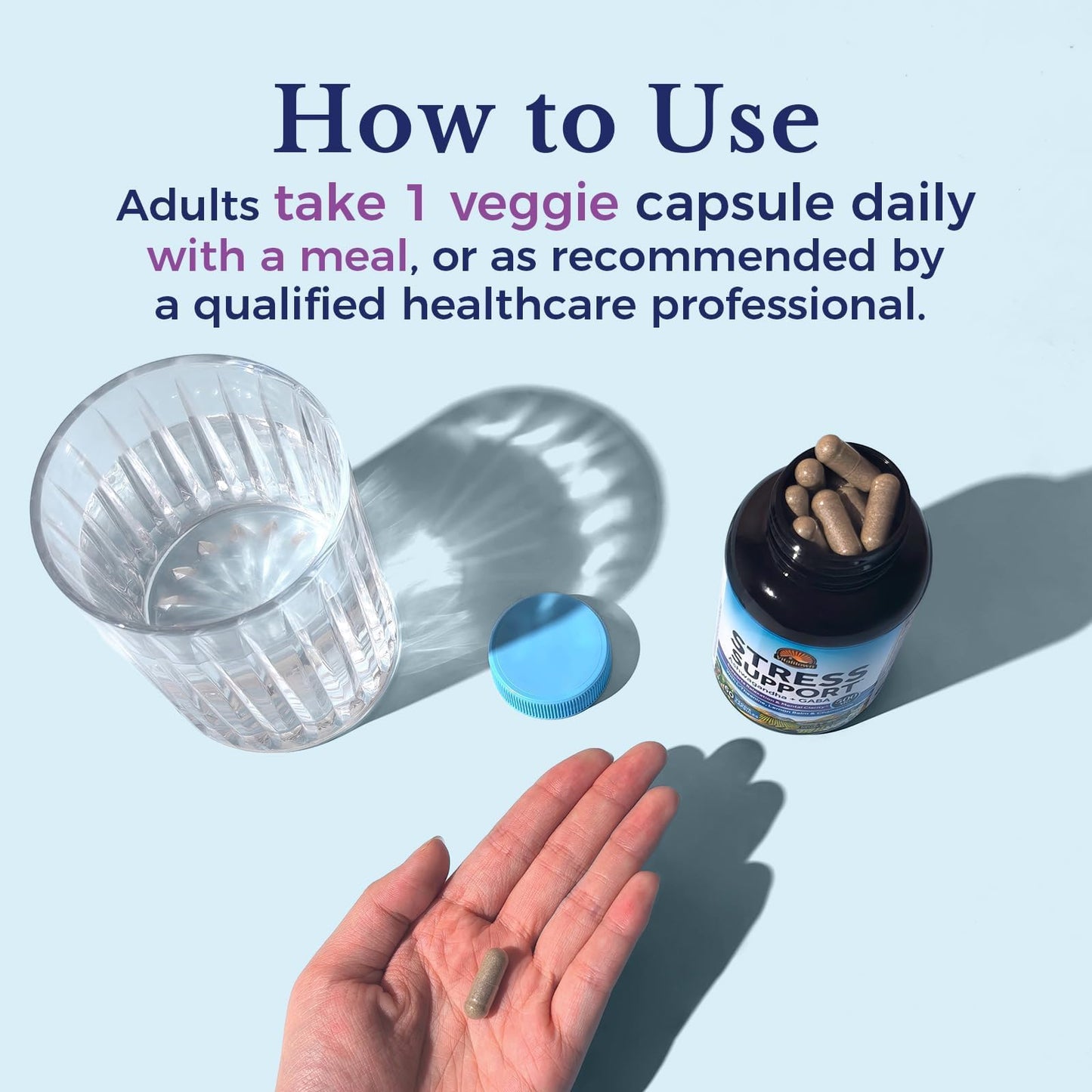 Vitalitown Stress Support Supplement Capsule 60 Count